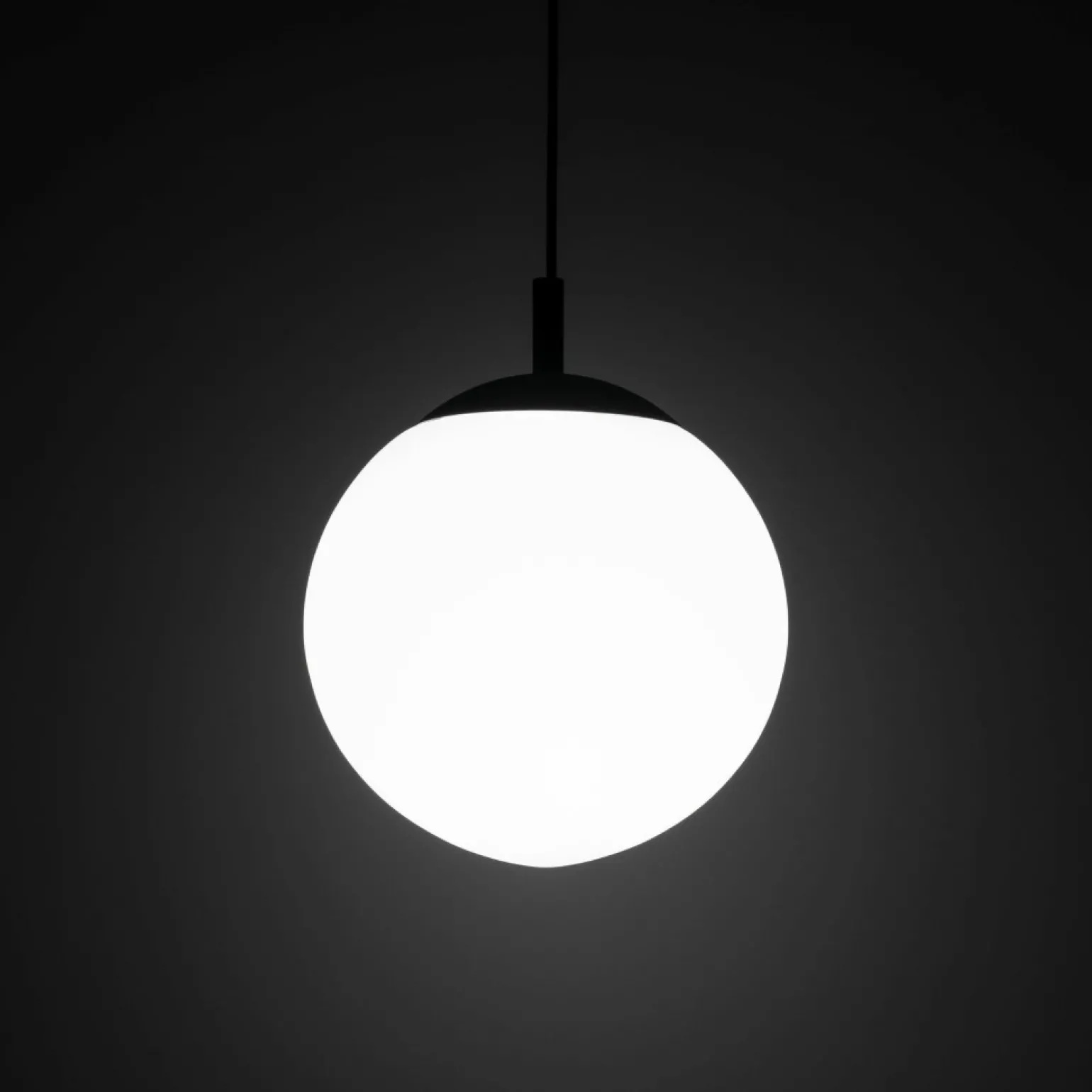 New Czarno-biała, kulista lampa wisząca ⌀30cm TK 5670 ESME WHITE | Kaja Żyrandole Nowoczesne