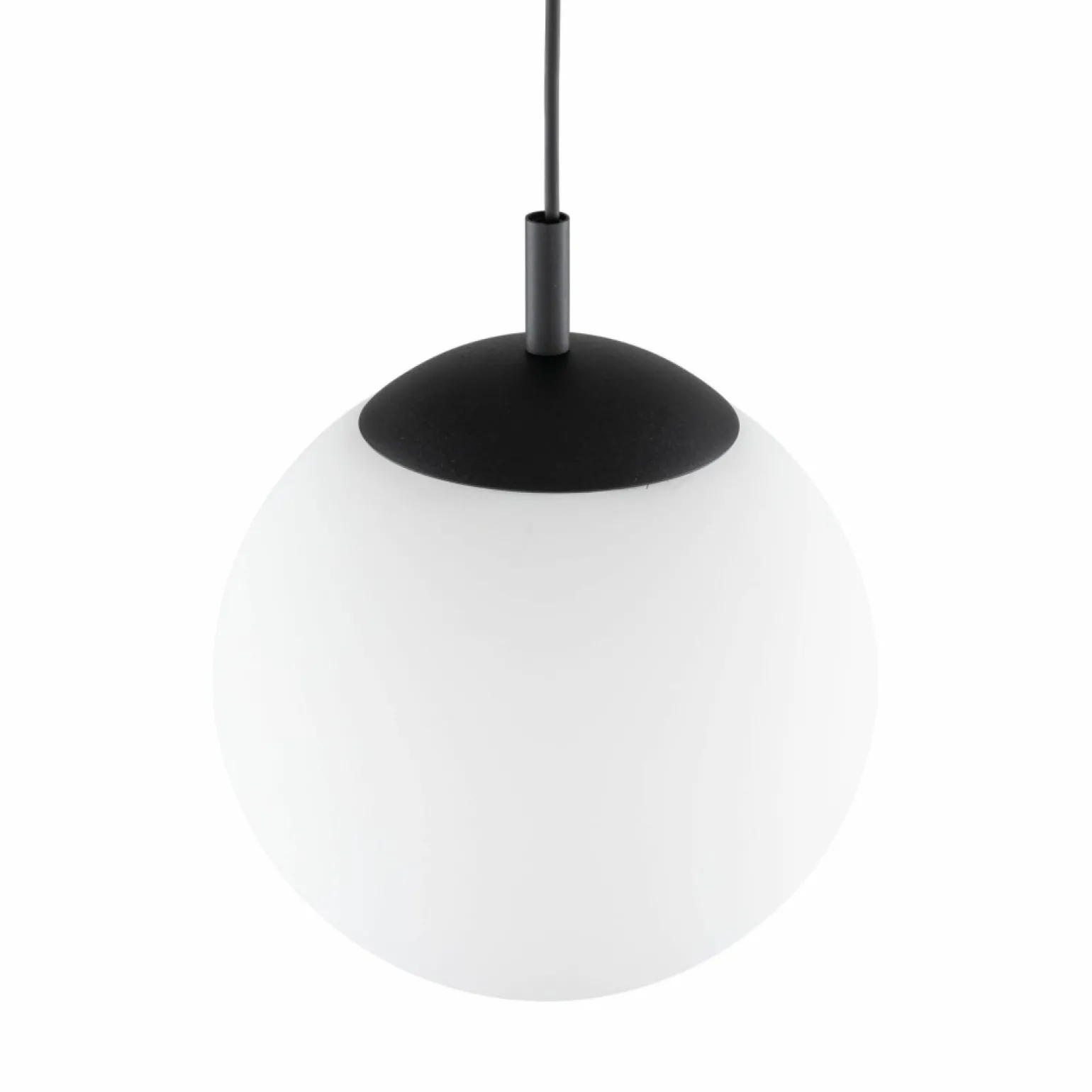 New Czarno-biała, kulista lampa wisząca ⌀30cm TK 5670 ESME WHITE | Kaja Żyrandole Nowoczesne