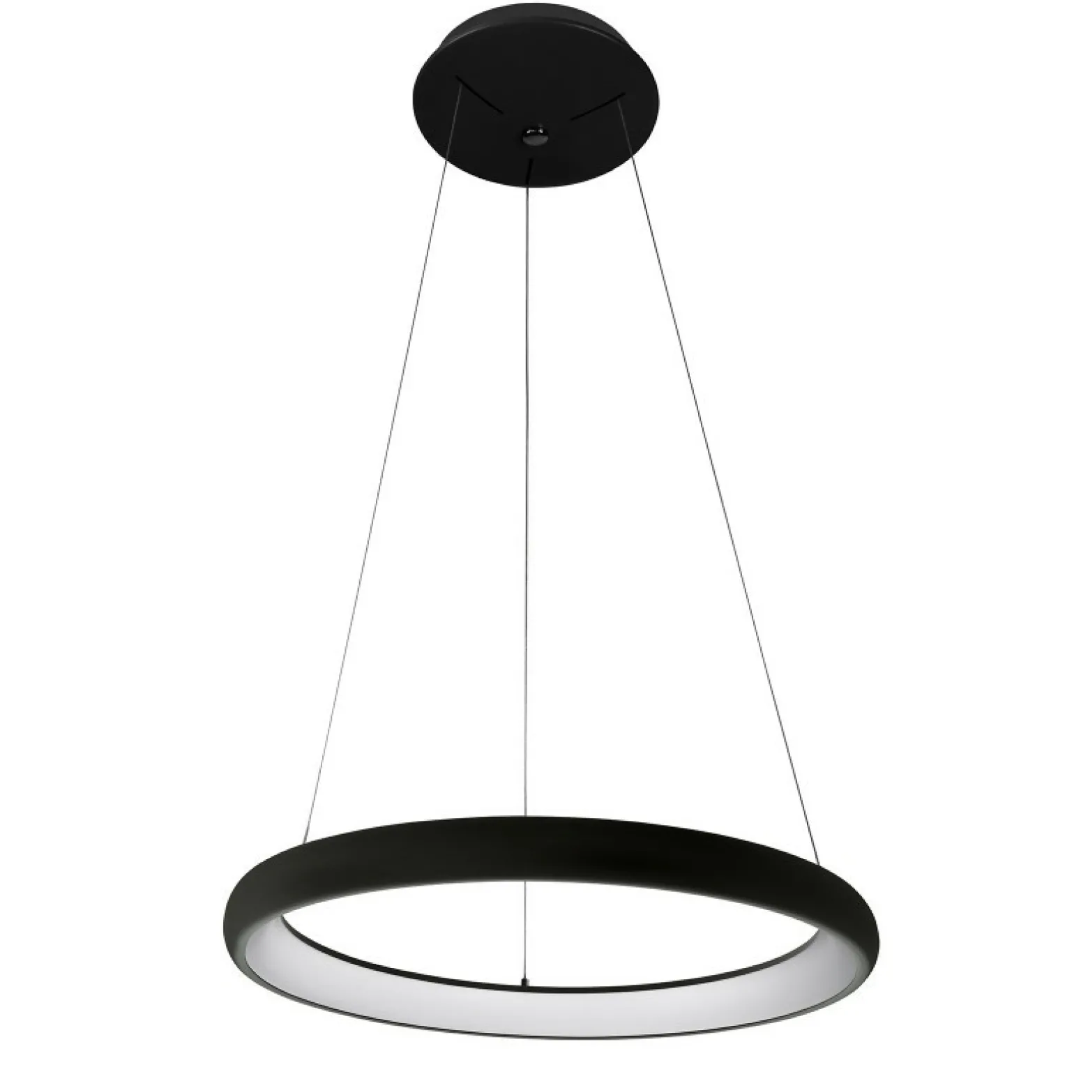 Discount Czarno-biała obręcz LED 4000K 51cm 5280-840RP-BK-4 z serii ALESSIA Żyrandole Nowoczesne