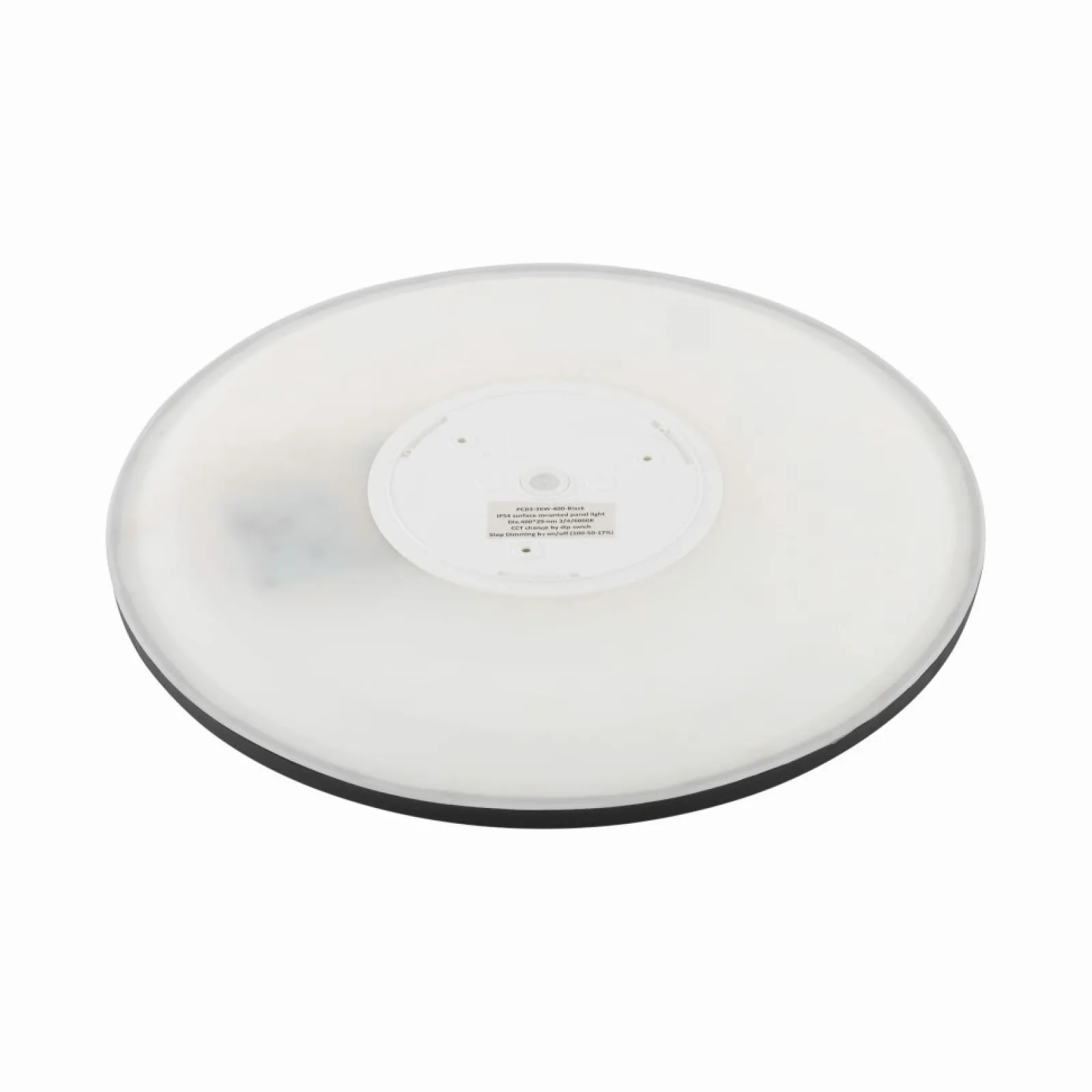 Sklep Kaja Czarno-biały plafon z LED-em, ochrona IP54 TK 6901 z serii AQUA* Plafony Nowoczesne | Lampy Led