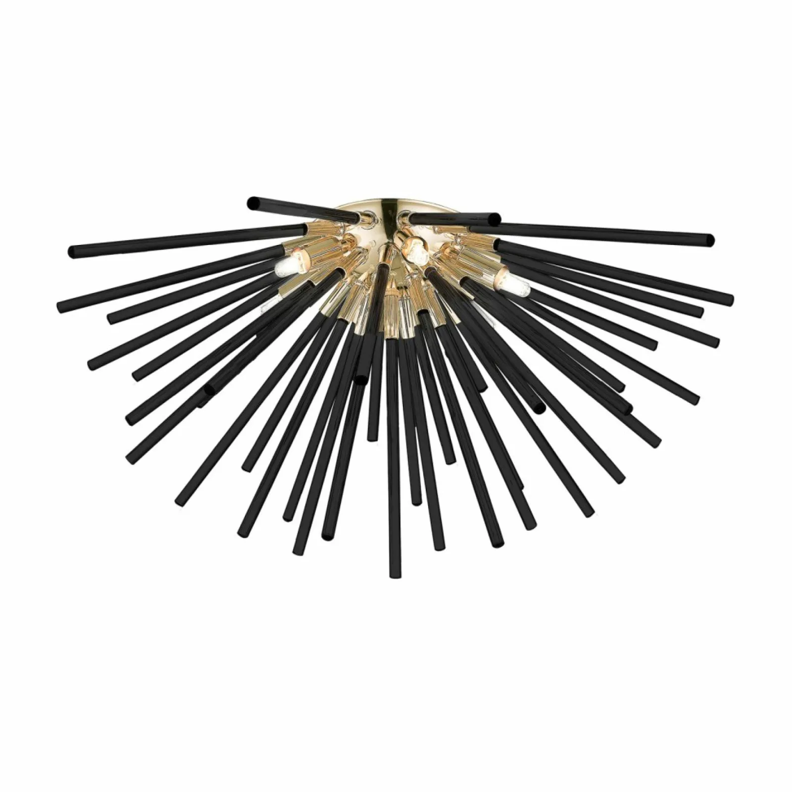 Sklep Kaja Czarno-złota, designerska lampa sufitowa C0491-06B-F7BC URCHIN | Kaja* Plafony Nowoczesne