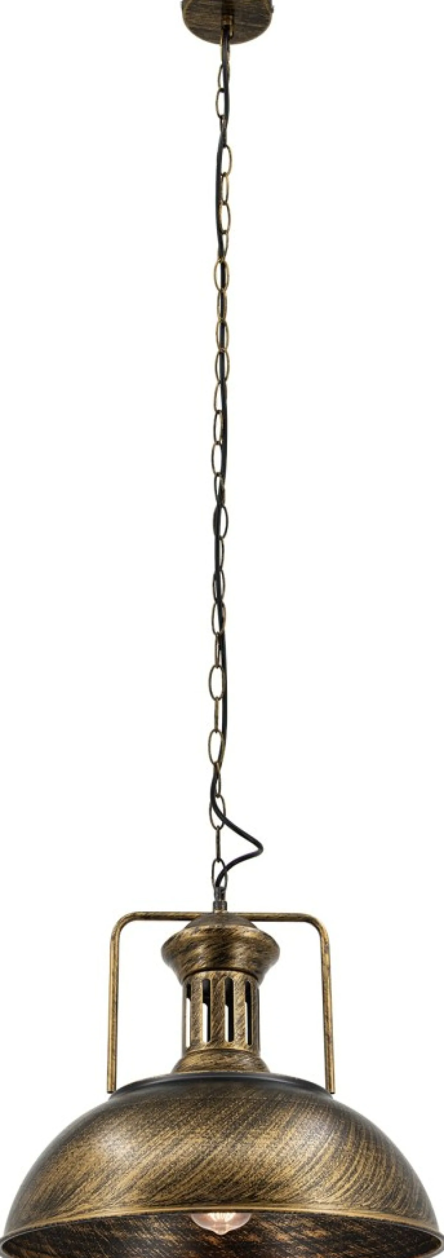 Discount Czarno-złota, industrialna lampa wisząca 7897/1 BL TR LOFT | Kaja Żyrandole Nowoczesne