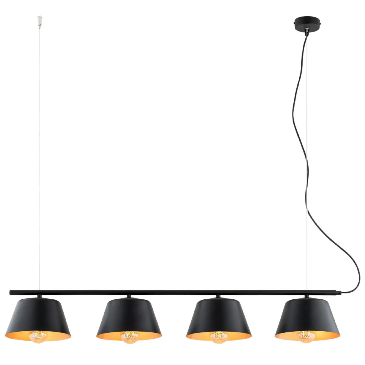 Online Czarno-złota lampa do oświetlenia stołu 1337/4 GELATO | Kaja Żyrandole Nowoczesne