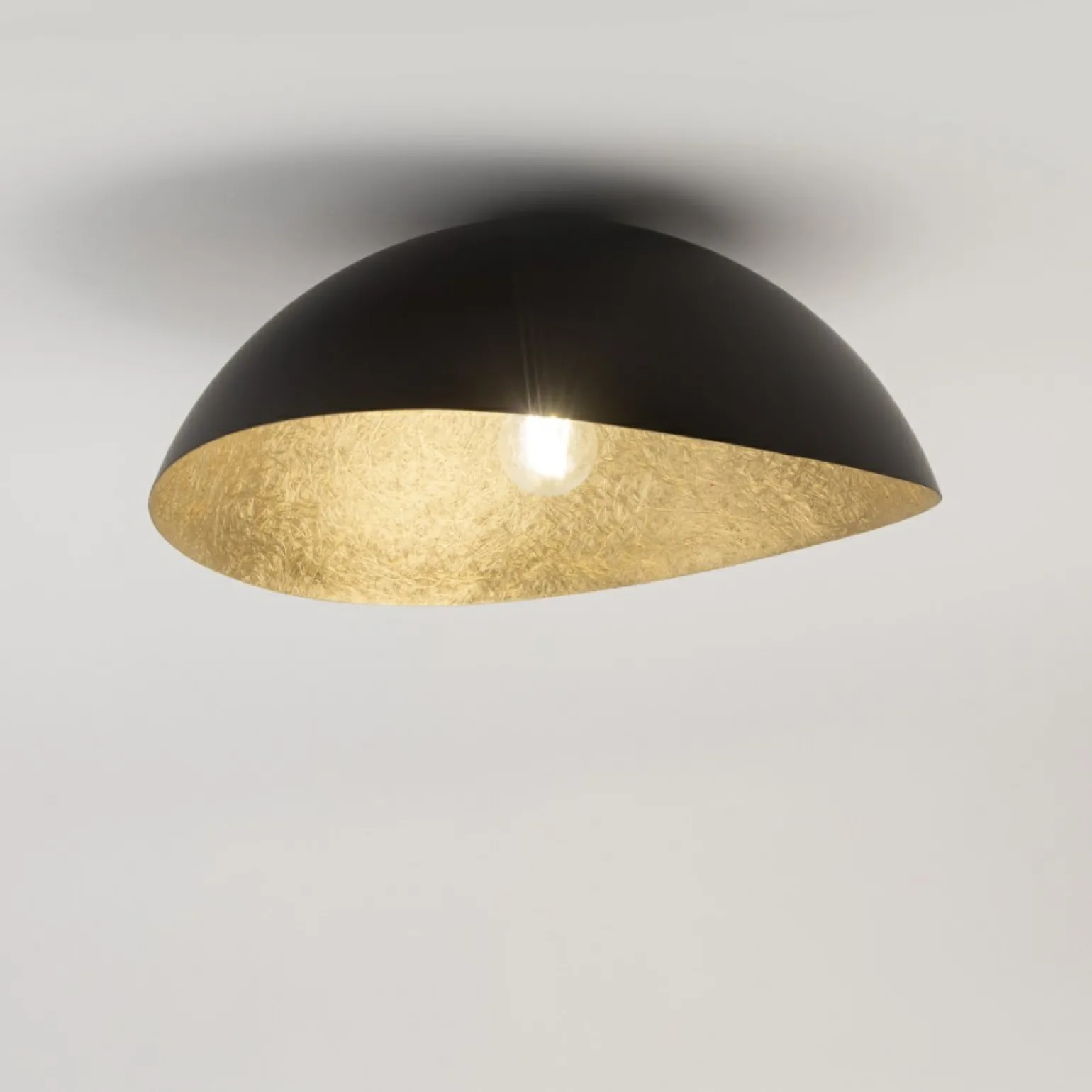 Flash Sale Czarno-złota lampa sufitowa, do salonu SIG 40598 z serii SOLARIS Żyrandole Nowoczesne