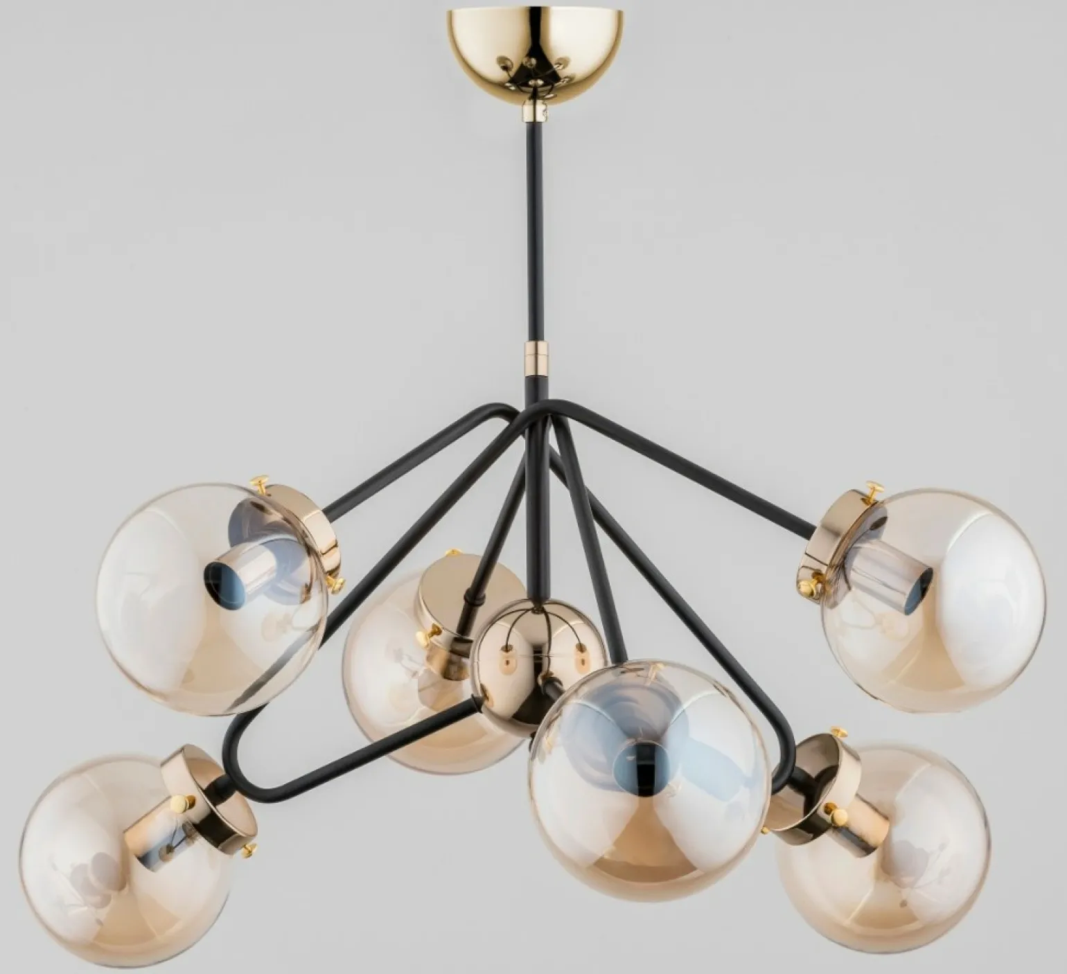 Shop Czarno-złota lampa sufitowa w nowoczesnym stylu AL 28256 | Kaja Żyrandole Nowoczesne