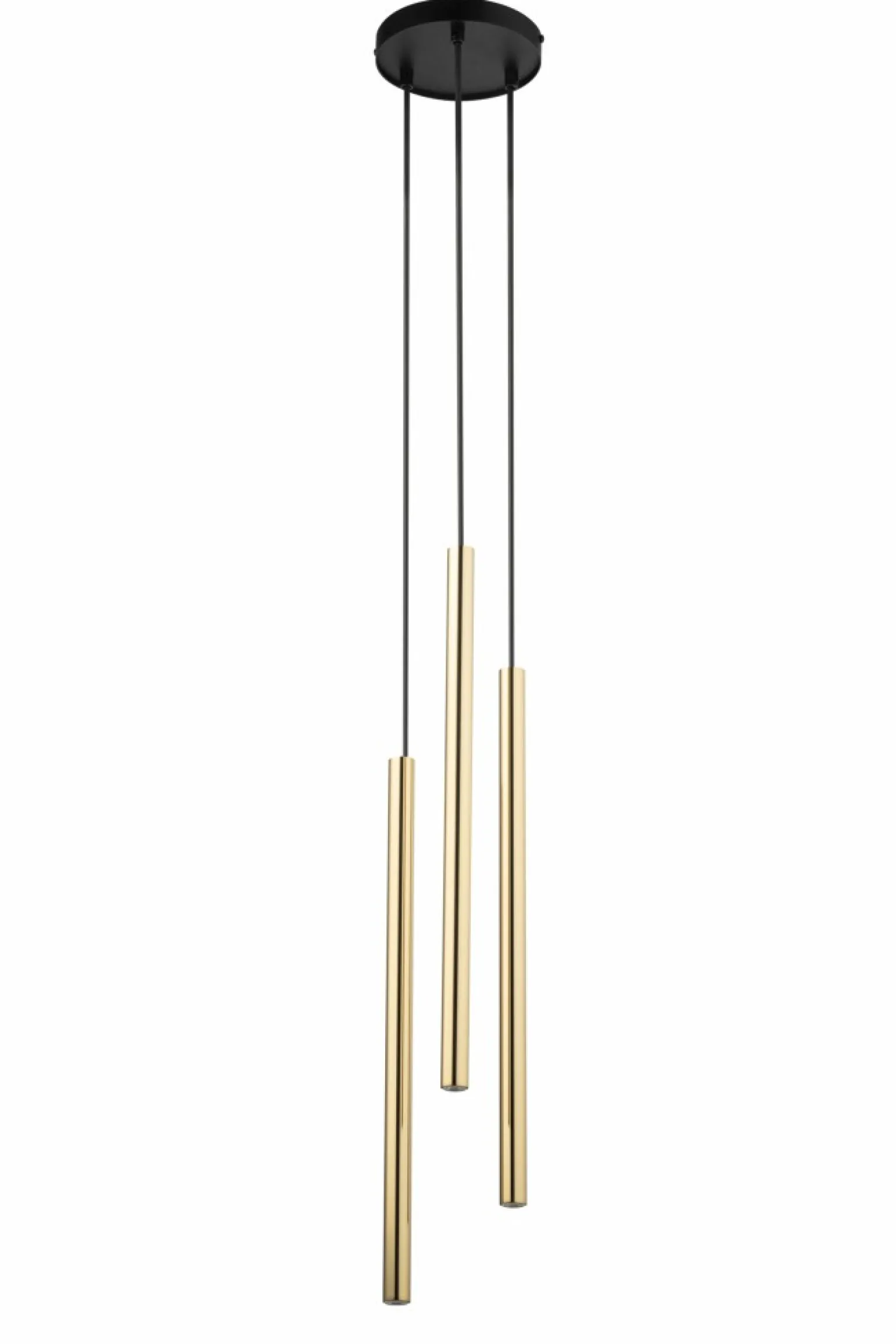 Best Sale Czarno-złota lampa wisząca z rurkami SIG 40738 SOPEL LUX | Kaja Żyrandole Nowoczesne