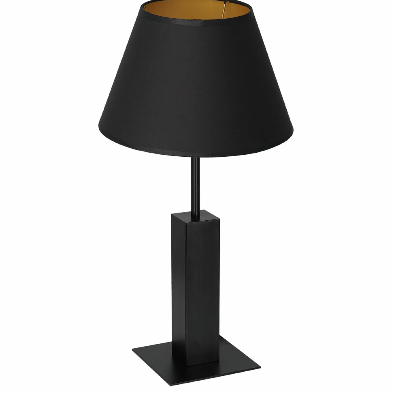 Sklep Kaja Czarno-złota lampka nocna, do gabinetu LX 3643 z serii TABLE LAMPS* Lampki Stołowe Z Abażurem | Tradycyjne Lampki Stołowe