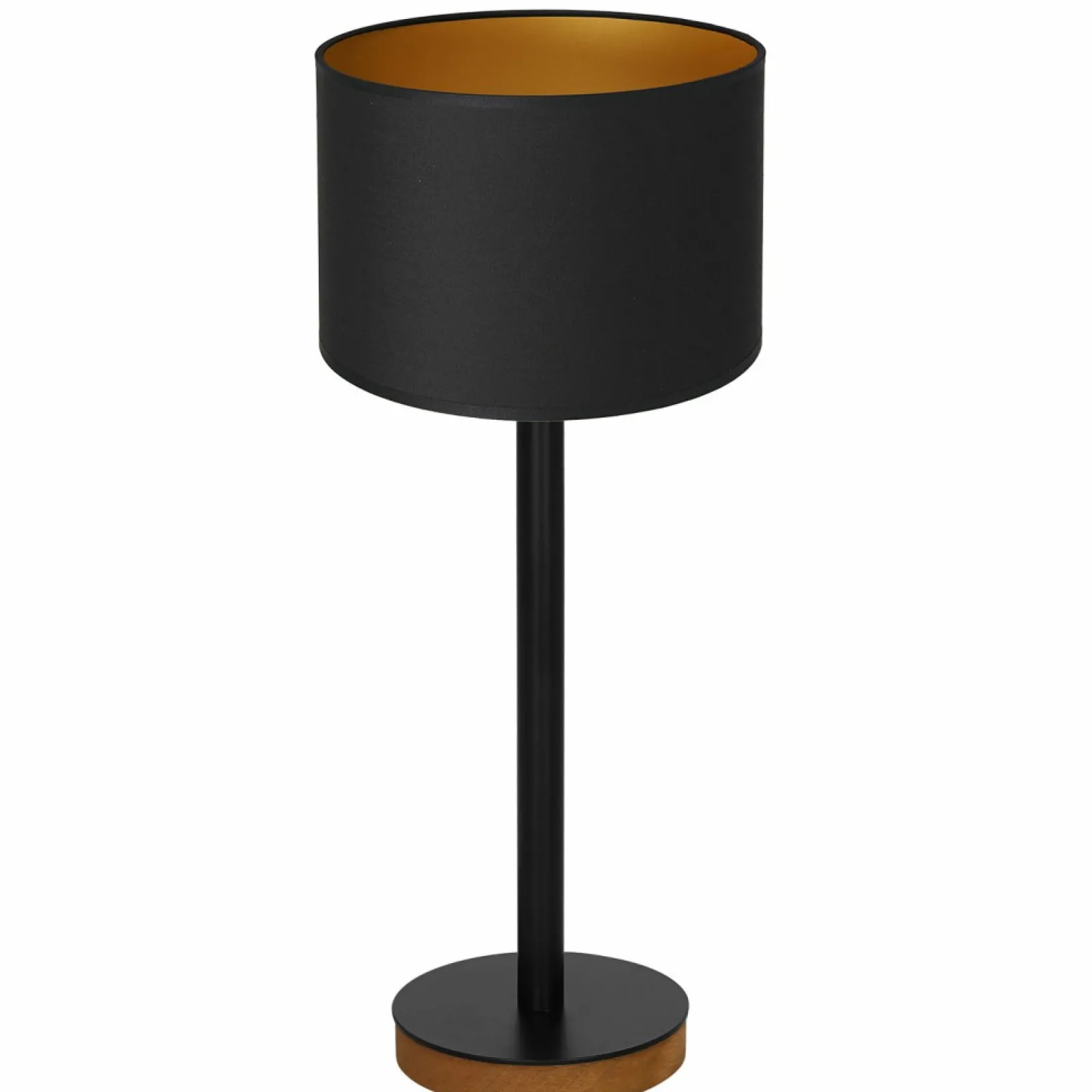 Sklep Kaja Czarno-złota, stylowa lampka nocna LX 3835 z serii TABLE LAMPS | Kaja* Lampki Stołowe Z Abażurem | Tradycyjne Lampki Stołowe