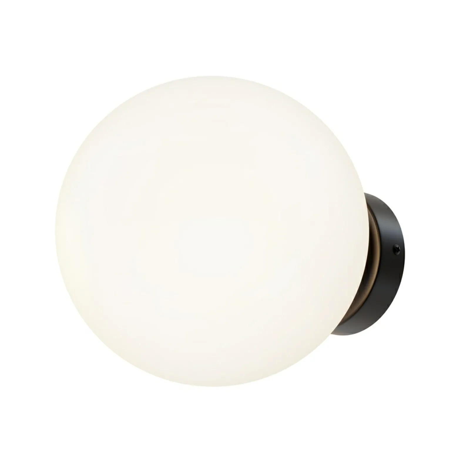 Sklep Kaja Czarny kinkiet z okrągłym kloszem ⌀20cm MOD321WL-01B1 BASIC FORM* Kinkiety Tradycyjne