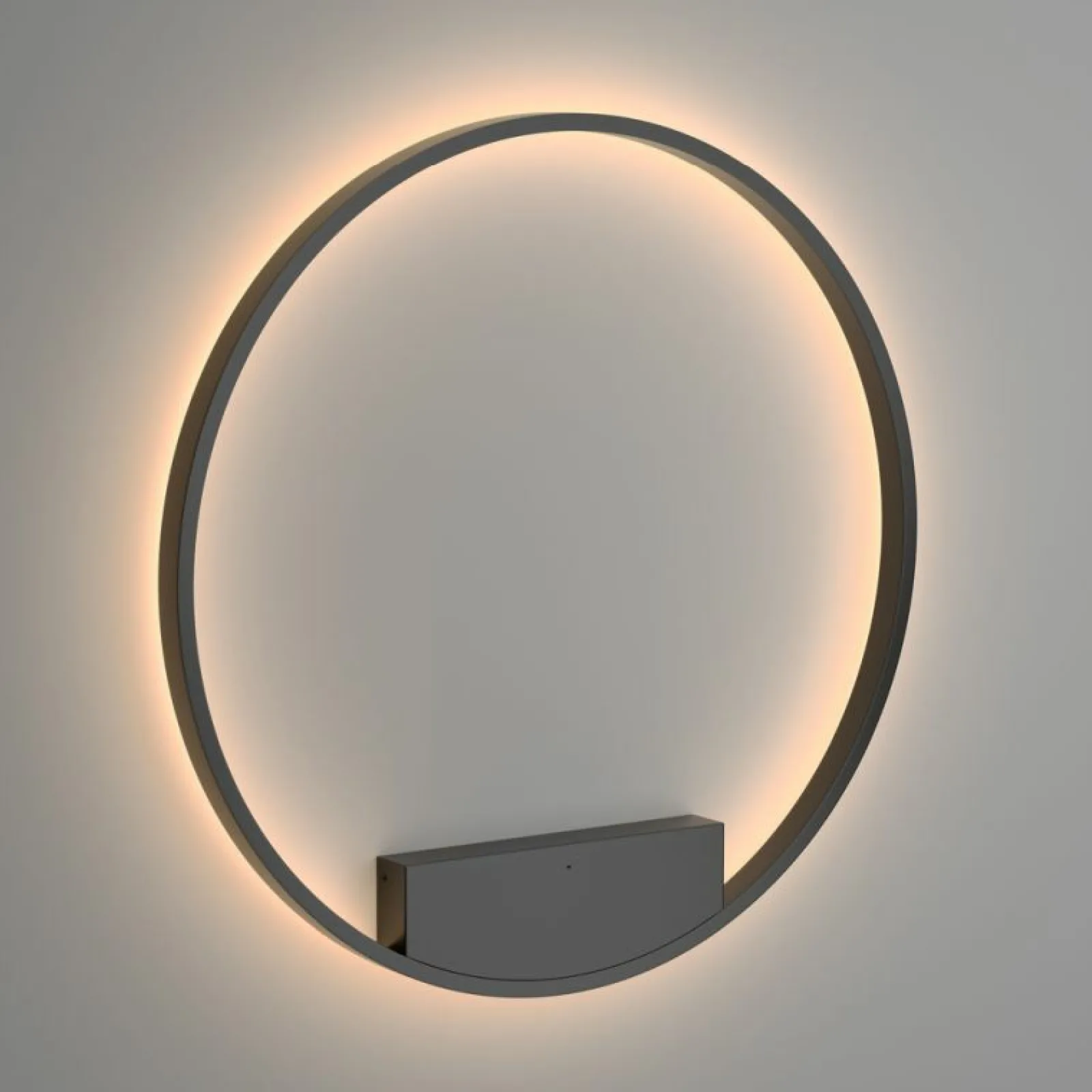 Sklep Kaja Czarny, ledowy okrąg, średnica 80cm MOD058WL-L50B3K z serii RIM | Kaja* Lampy Led
