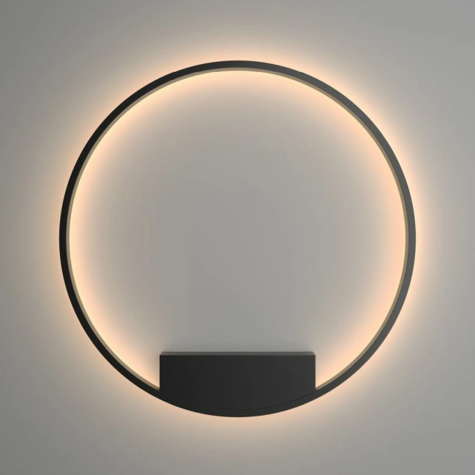 Sklep Kaja Czarny, ledowy okrąg, średnica 80cm MOD058WL-L50B3K z serii RIM | Kaja* Lampy Led