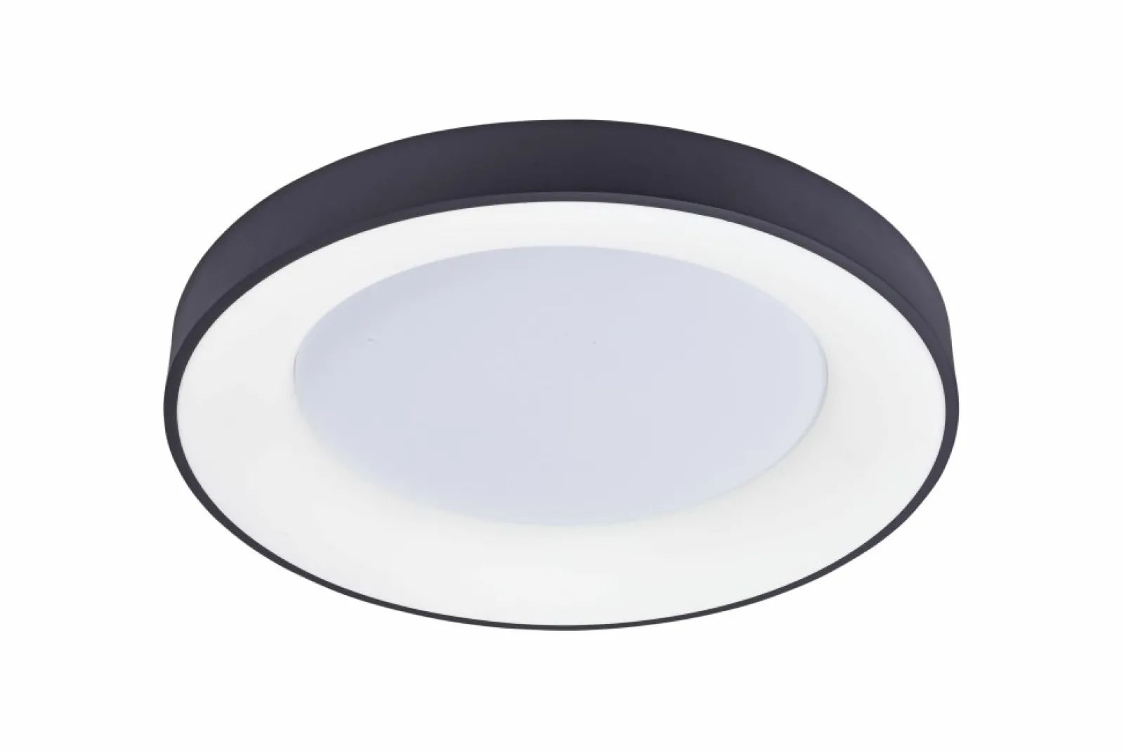 Sklep Kaja Czarny plafon LED ciepłe światło ⌀38cm 3000K AZ4987 SANTANA | Kaja* Lampy Led | Plafony Nowoczesne