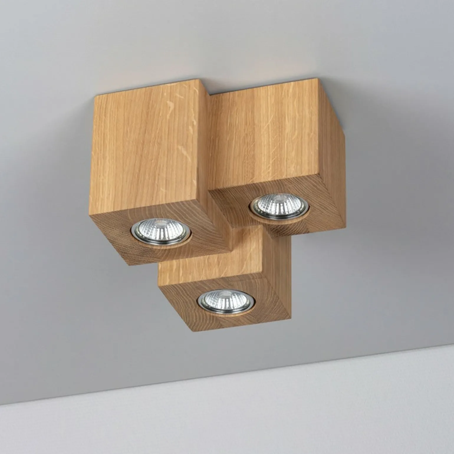 Outlet Dębowa, designerska lampa sufitowa plafon 2576374 WOODDREAM | Kaja Żyrandole Nowoczesne