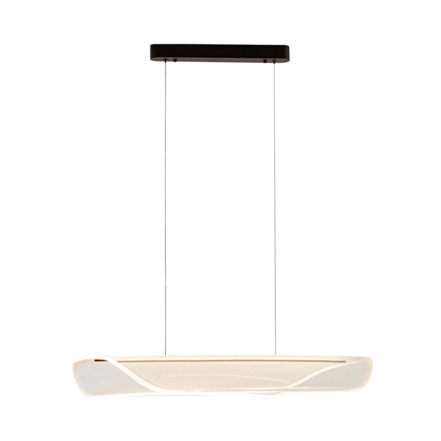 Fashion Dekoracyjna, brązowa lampa wisząca LED PND-57882-32W-3K CASEL | Kaja Żyrandole Nowoczesne