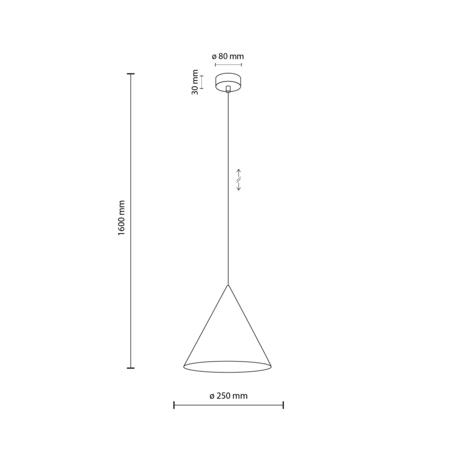 Online Dekoracyjna, kolorowa lampa wisząca ⌀25cm TK 6651 CONO | Kaja Żyrandole Nowoczesne