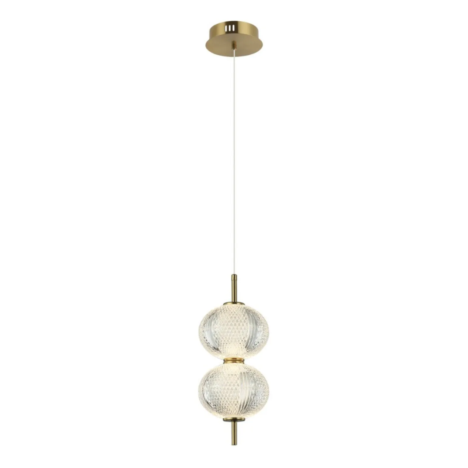 Cheap Dekoracyjna, kryształowa lampa LED PND-29038-2-GD LAZIE | Kaja Żyrandole Nowoczesne