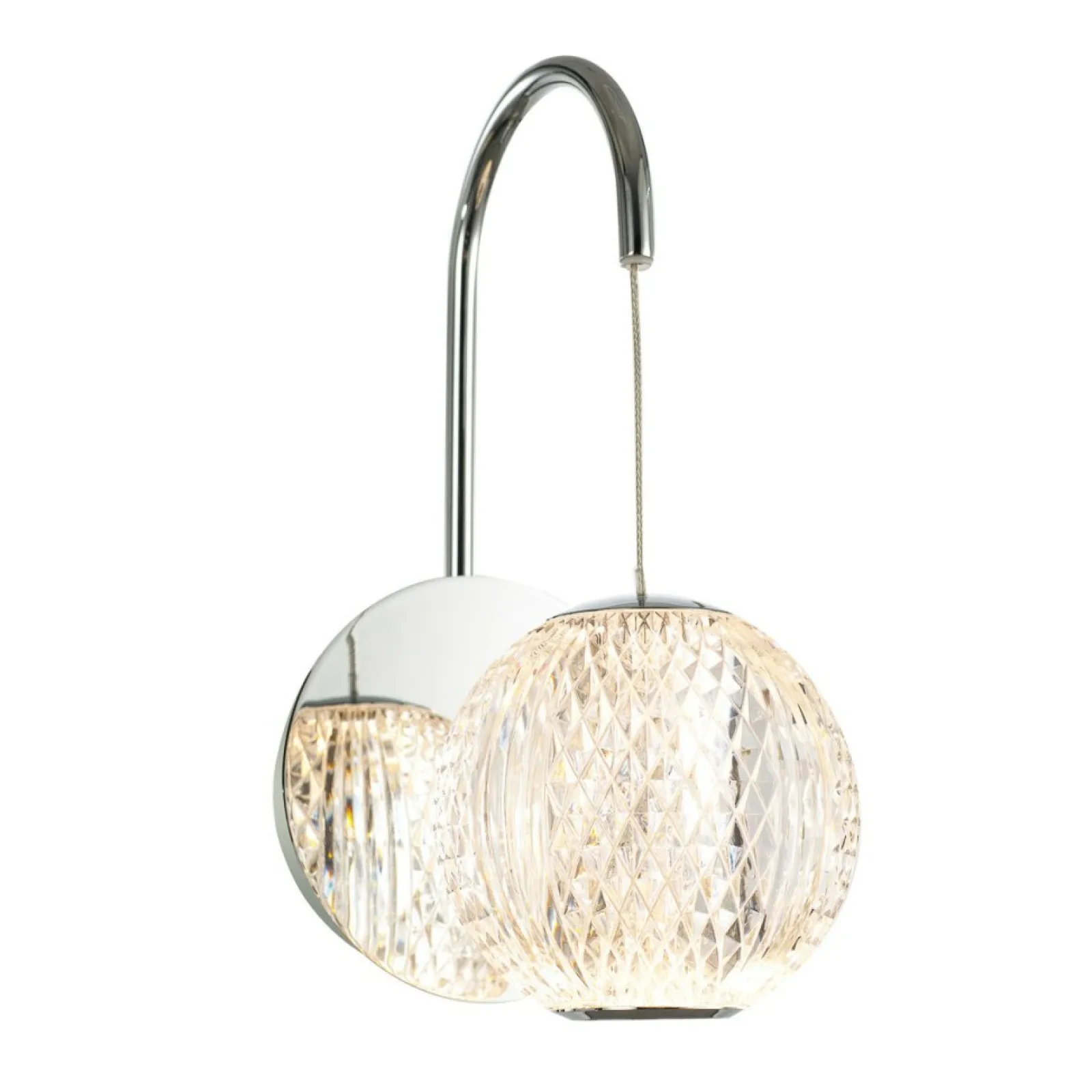 Sklep Kaja Dekoracyjna lampa ścienna WL-12220121-1A-CR ROSARIO | Kaja Oświetlenie* Lampy Led