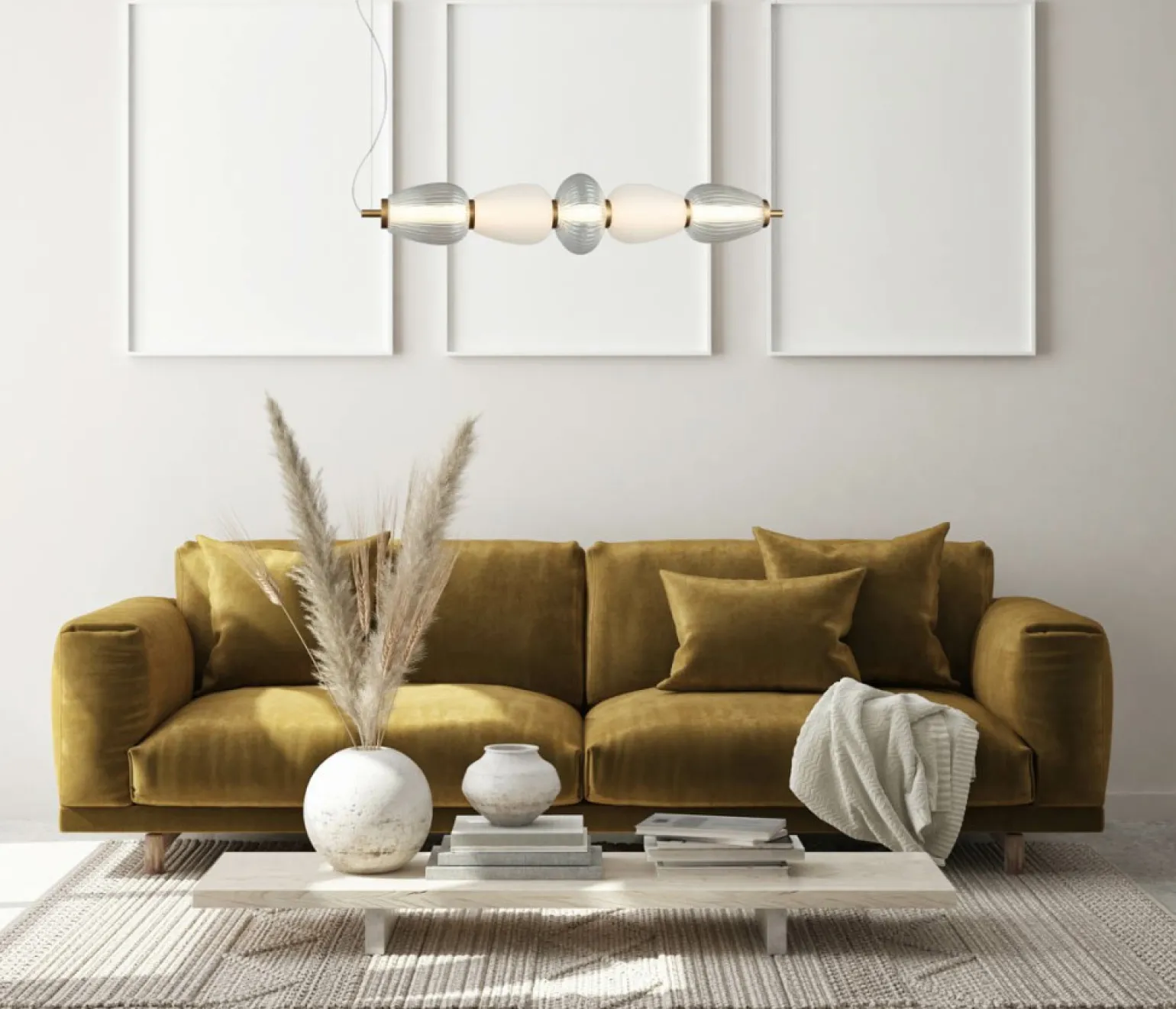 New Dekoracyjna lampa LED nad stół w jadalni PND-74937-5-BK GASTEL | Kaja Żyrandole Nowoczesne