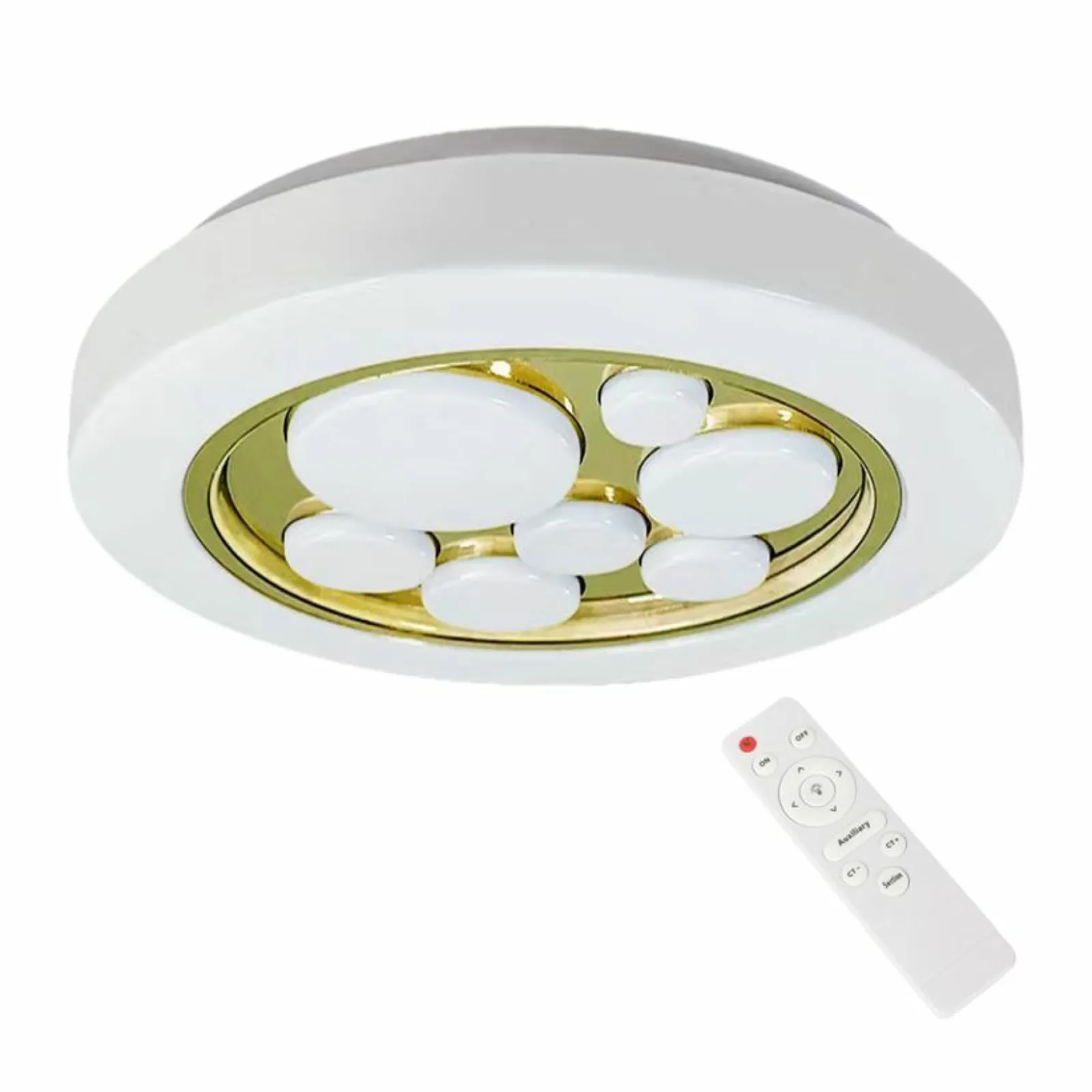 Sklep Kaja Dekoracyjna lampa sufitowa LED z pilotem ML8128 BUBBLES | Kaja* Plafony Klasyczne | Plafony Nowoczesne