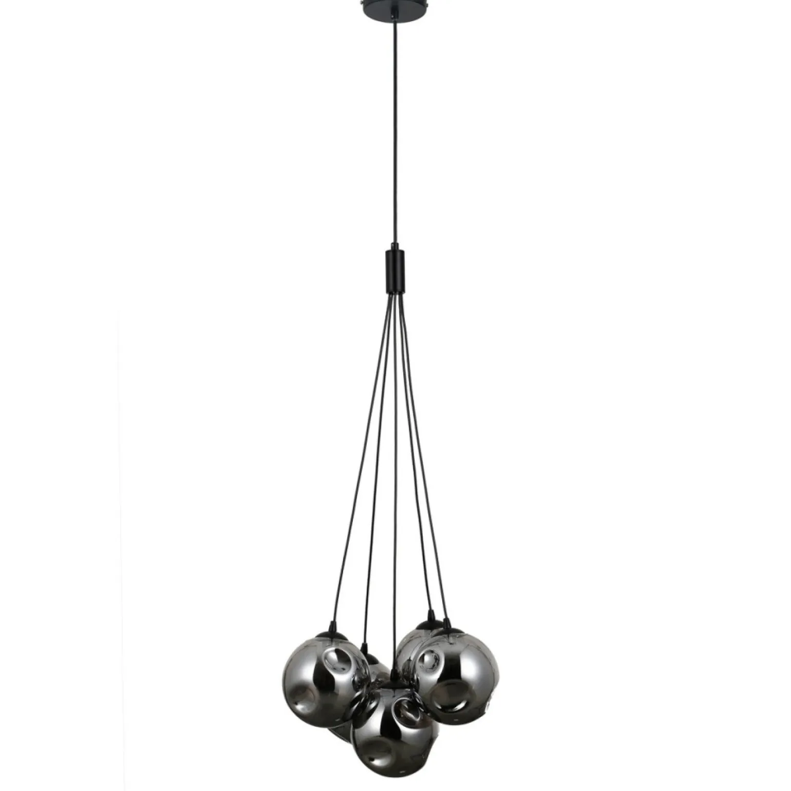 Flash Sale Dekoracyjna lampa wisząca do salonu PND-54456-5A-HB-SMG z serii PERLOS Żyrandole Nowoczesne