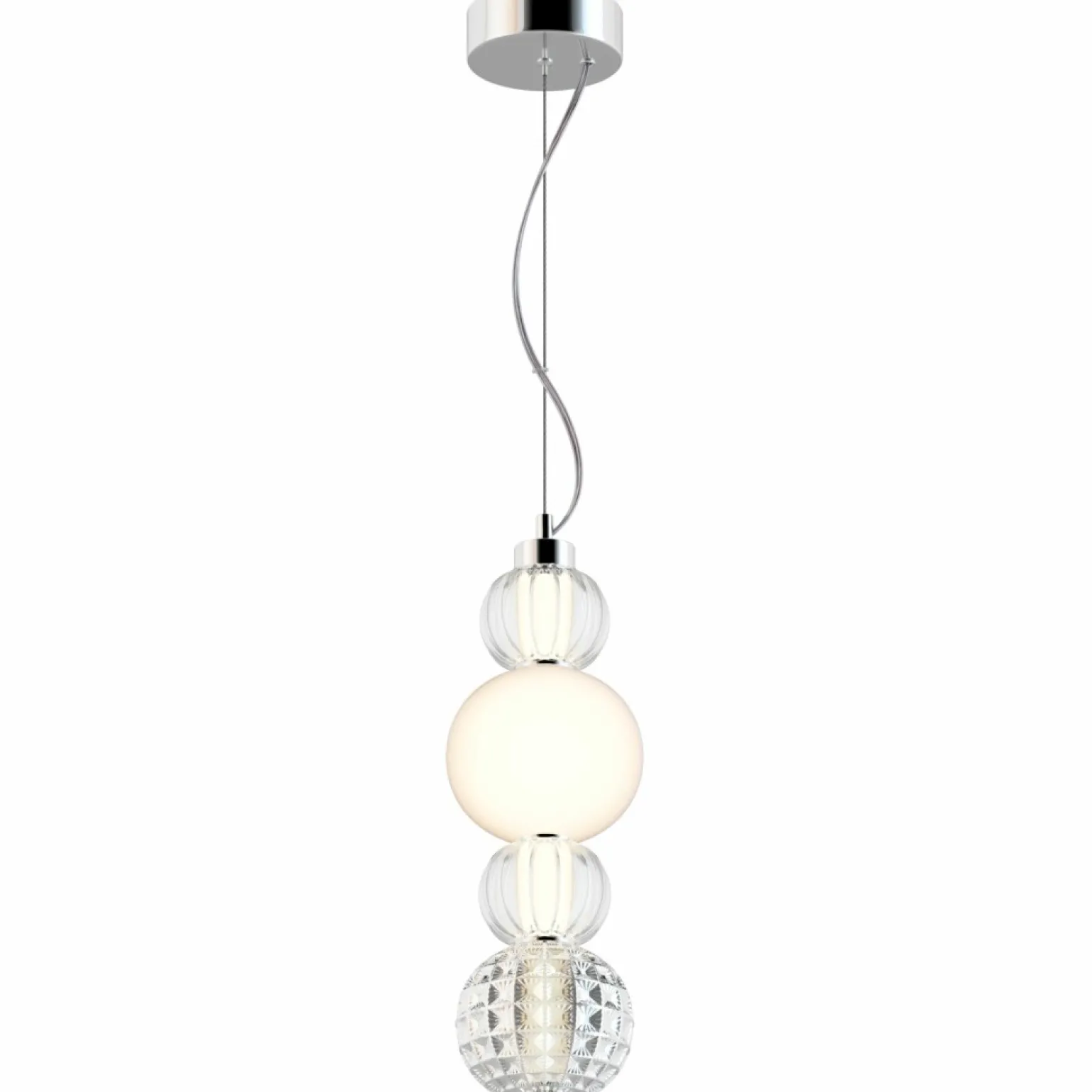 Sale Dekoracyjna lampa wisząca LED P069PL-L17CH3K COLLAR | Kaja Oświetlenie Żyrandole Nowoczesne