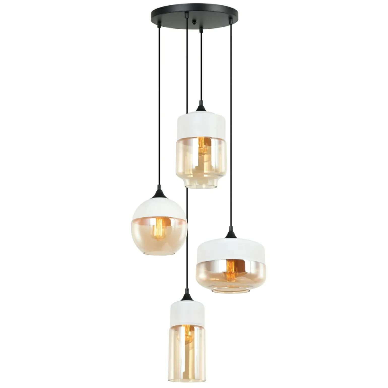 Discount Dekoracyjna lampa wisząca MDM-4364/4 W+AMB MOLINA | Kaja Oświetlenie Żyrandole Nowoczesne