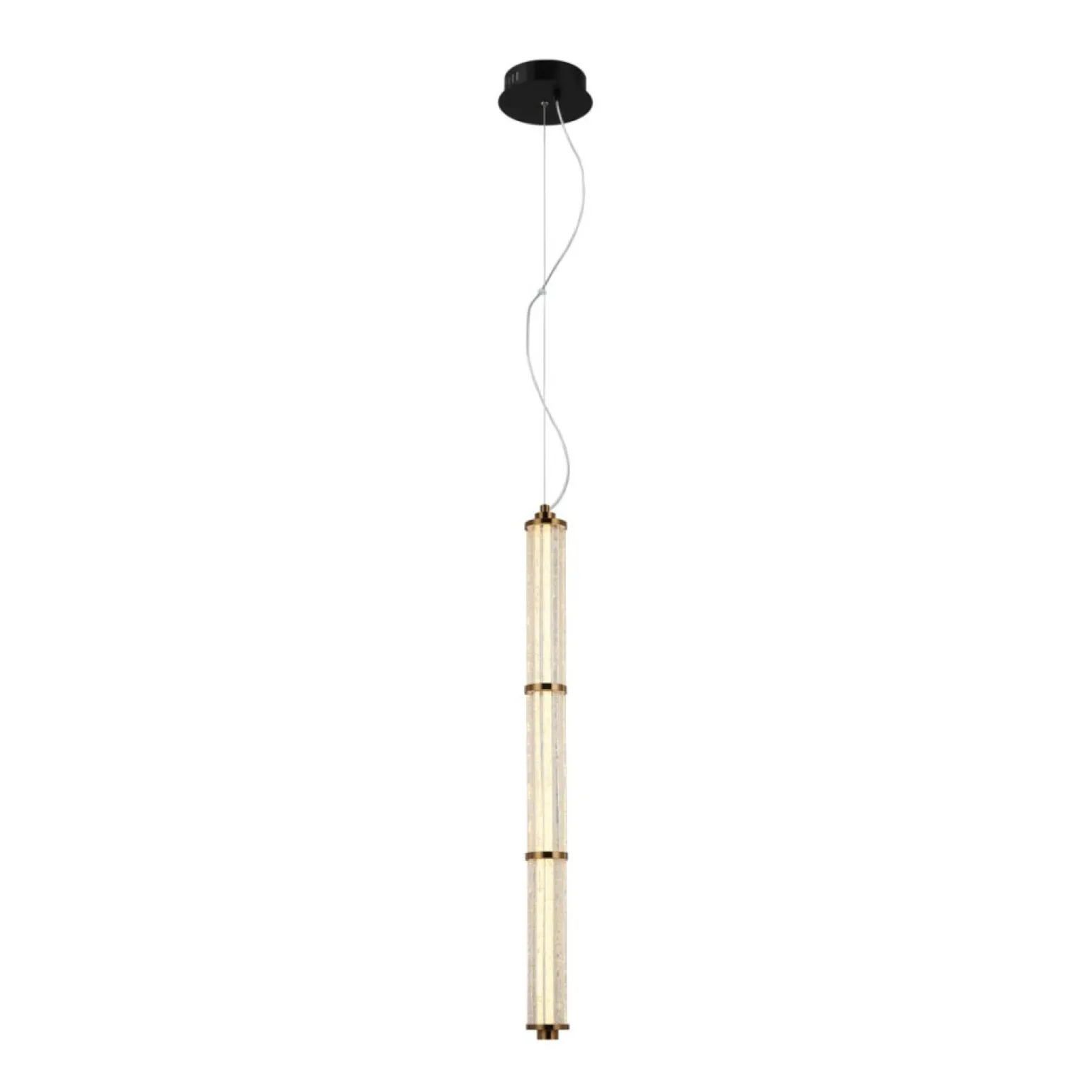 Cheap Dekoracyjna, pionowa lampa wisząca PND-26384-3V-GD-CL SANPO | Kaja Żyrandole Nowoczesne