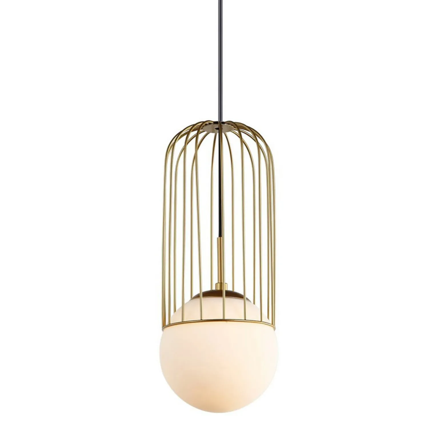New Dekoracyjna, złota lampa wisząca MDM-3939/1 GD MATTY | Kaja Żyrandole Nowoczesne