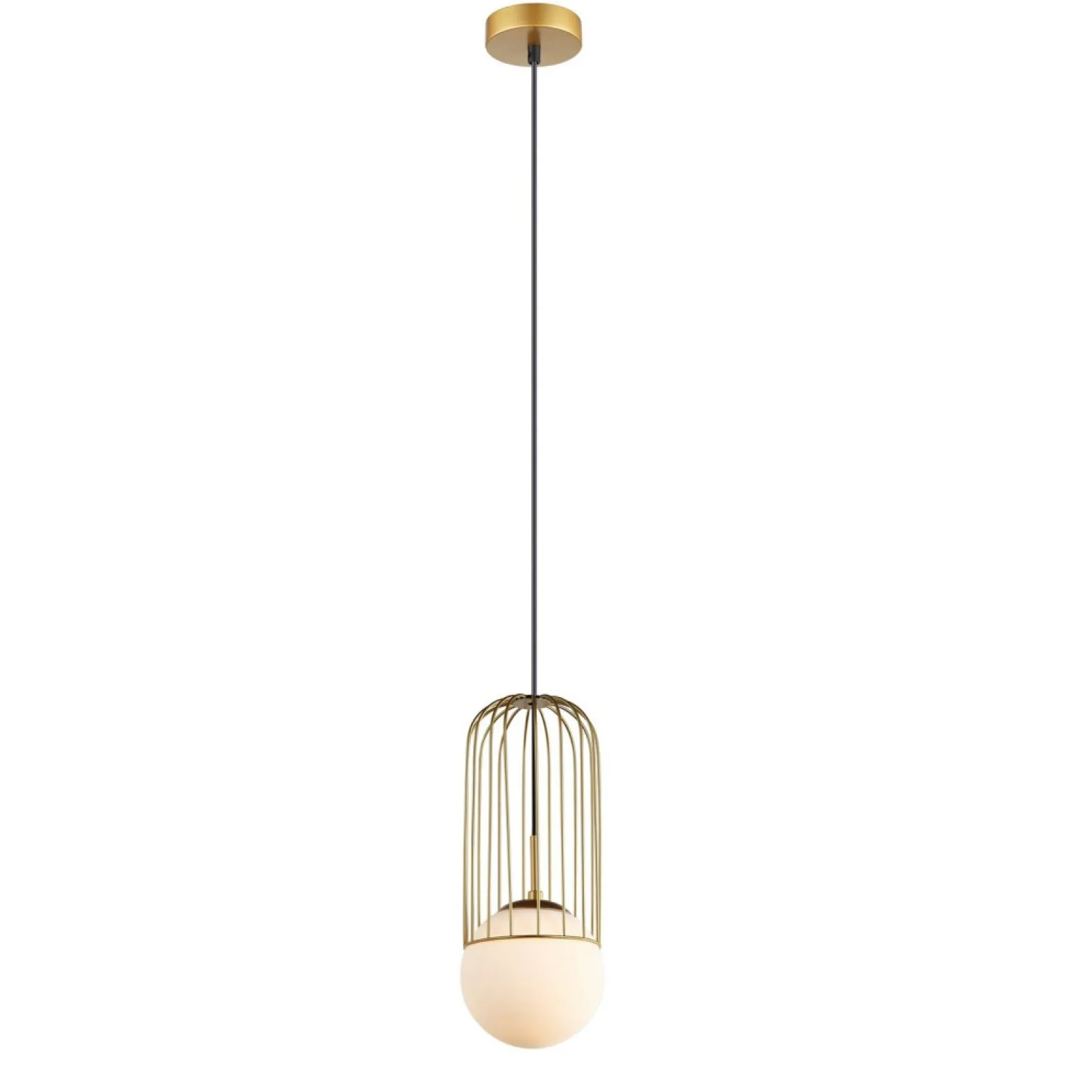New Dekoracyjna, złota lampa wisząca MDM-3939/1 GD MATTY | Kaja Żyrandole Nowoczesne