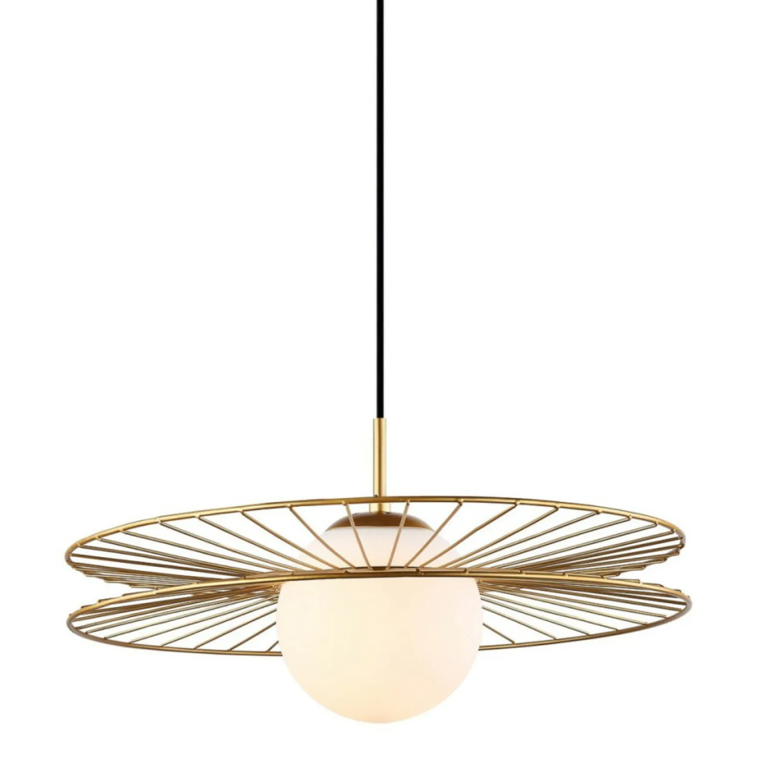 New Dekoracyjna, złota lampa wisząca MDM-4002/1 GD SANDY | Kaja Żyrandole Nowoczesne