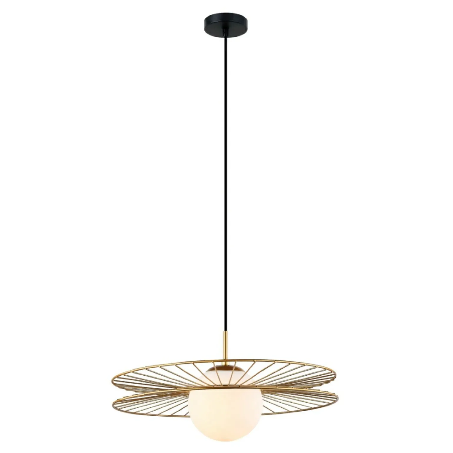 New Dekoracyjna, złota lampa wisząca MDM-4002/1 GD SANDY | Kaja Żyrandole Nowoczesne