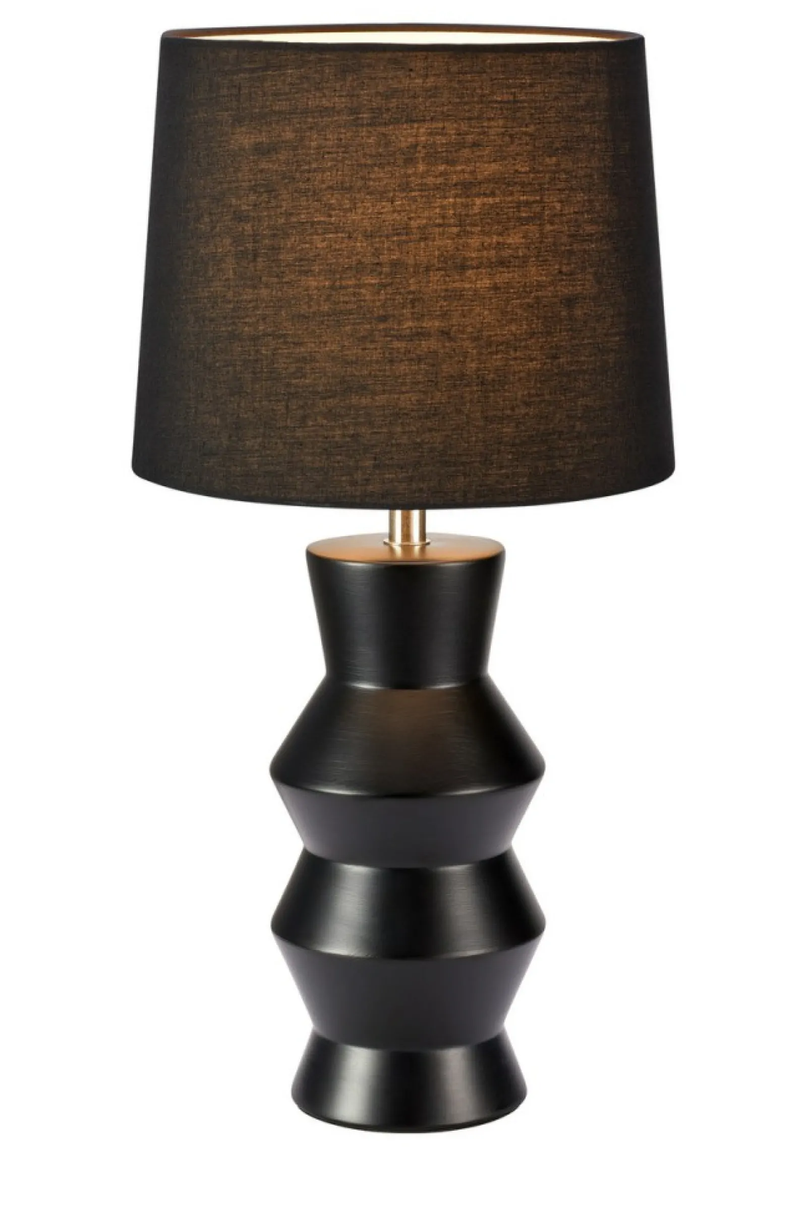 Sklep Kaja Designerka, czarna lampka stołowa do salonu 108447 z serii SIENNA* Nowoczesne Lampki Stołowe