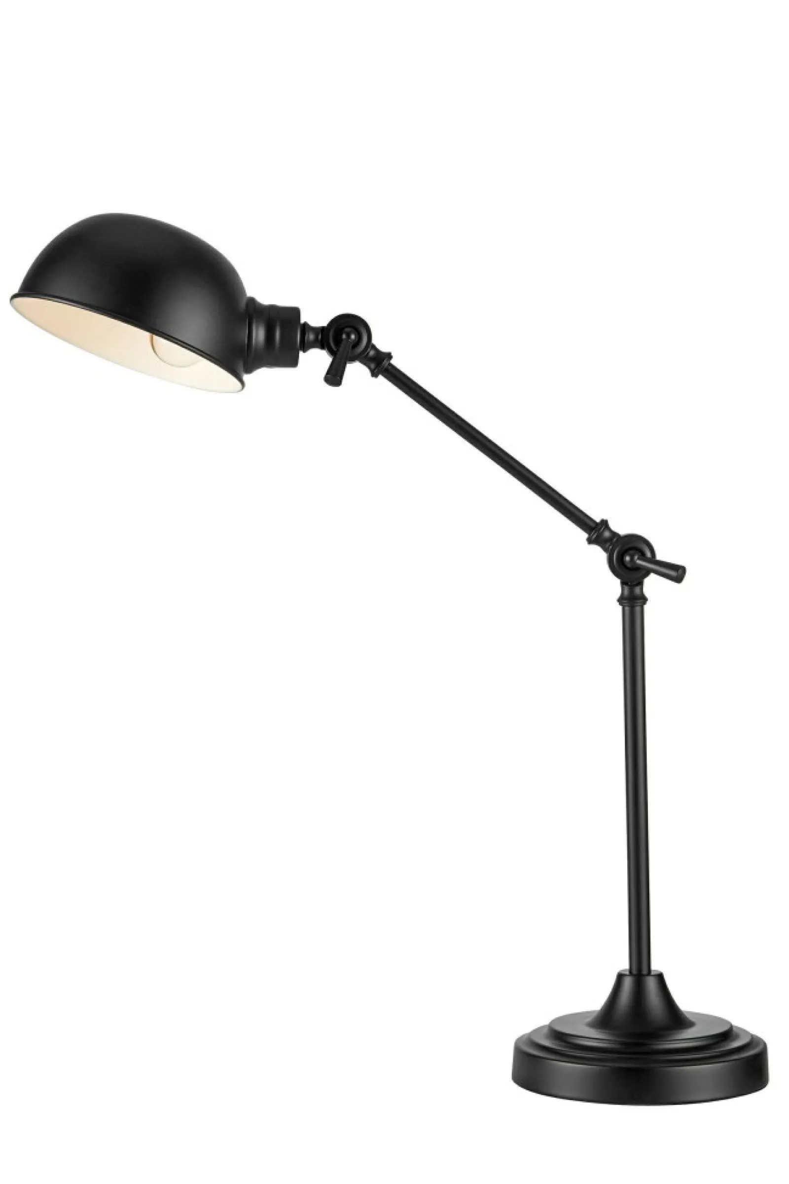 Sklep Kaja Designerska, czarna lampka do stylowego biura 108584 z serii PORTLAND* Lampki Biurkowe