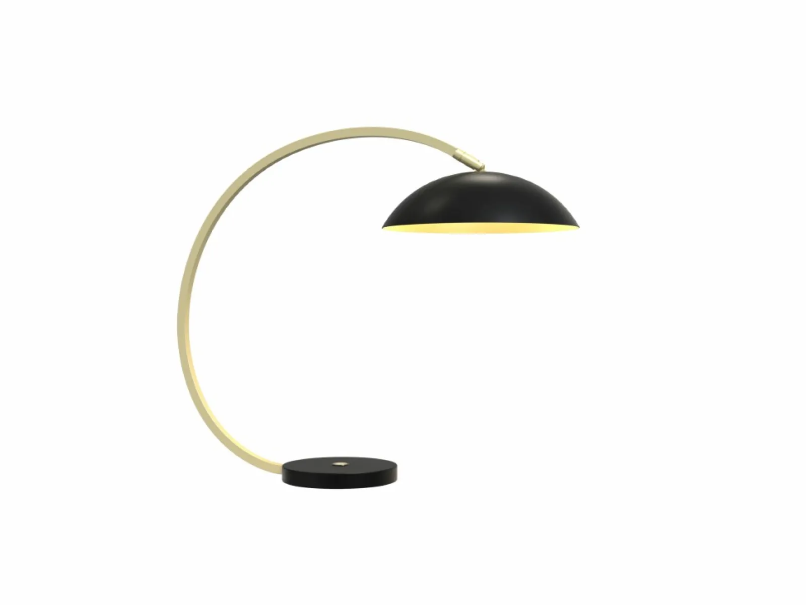 Sklep Kaja Designerska, czarno-złota lampka do biura WF 8001-104 ROSSKOFF | Kaja* Nowoczesne Lampki Stołowe | Lampy Led