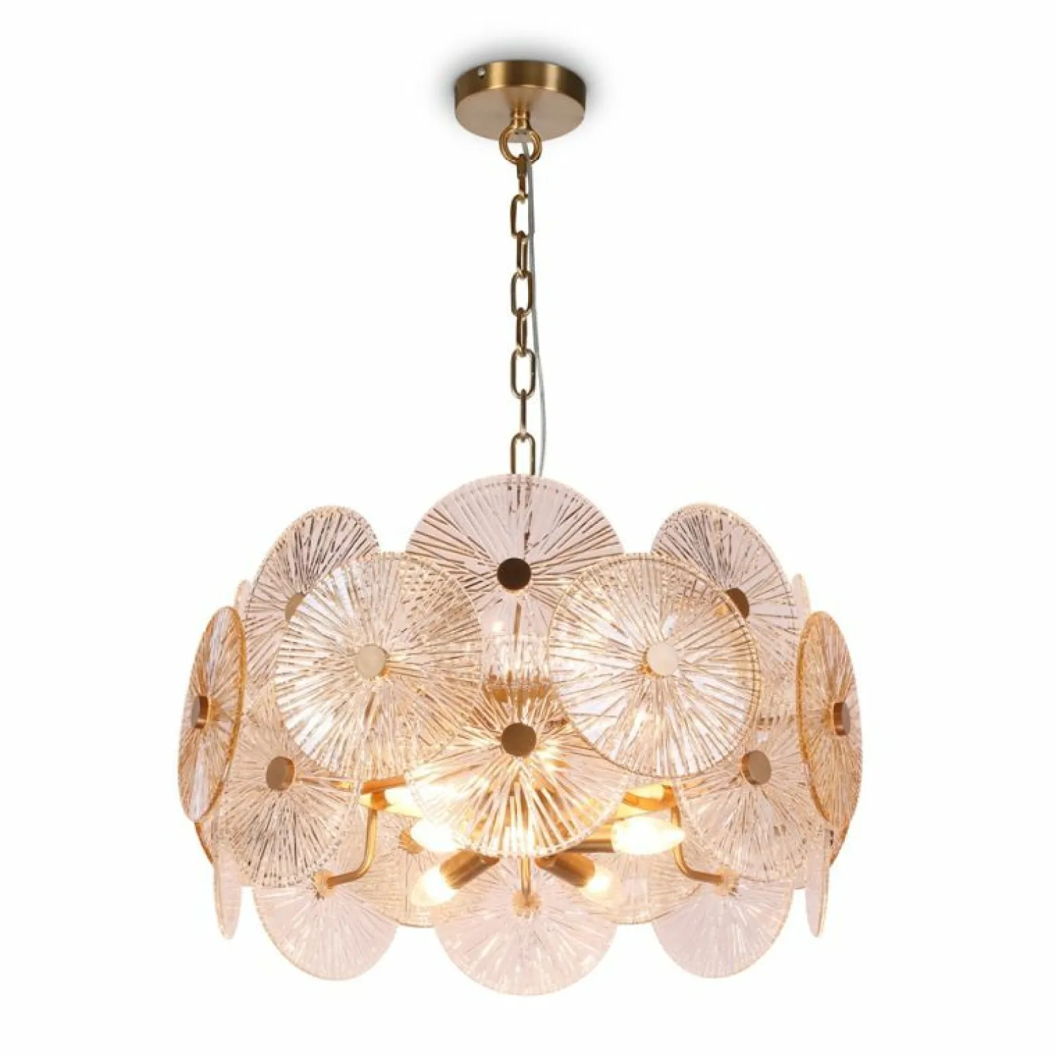 Sale Designerska, elegancka lampa wisząca do salonu MOD007PL-08G ASTER Żyrandole Nowoczesne
