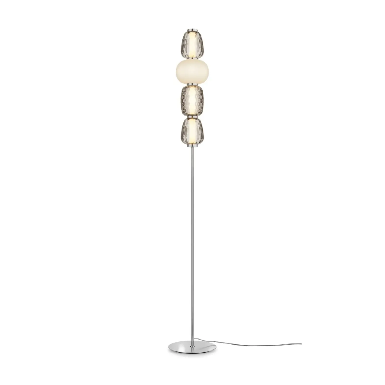 Sklep Kaja Designerska lampa podłogowa, ledowa MOD267FL-L32CH3K z serii PATTERN* Lampy Led