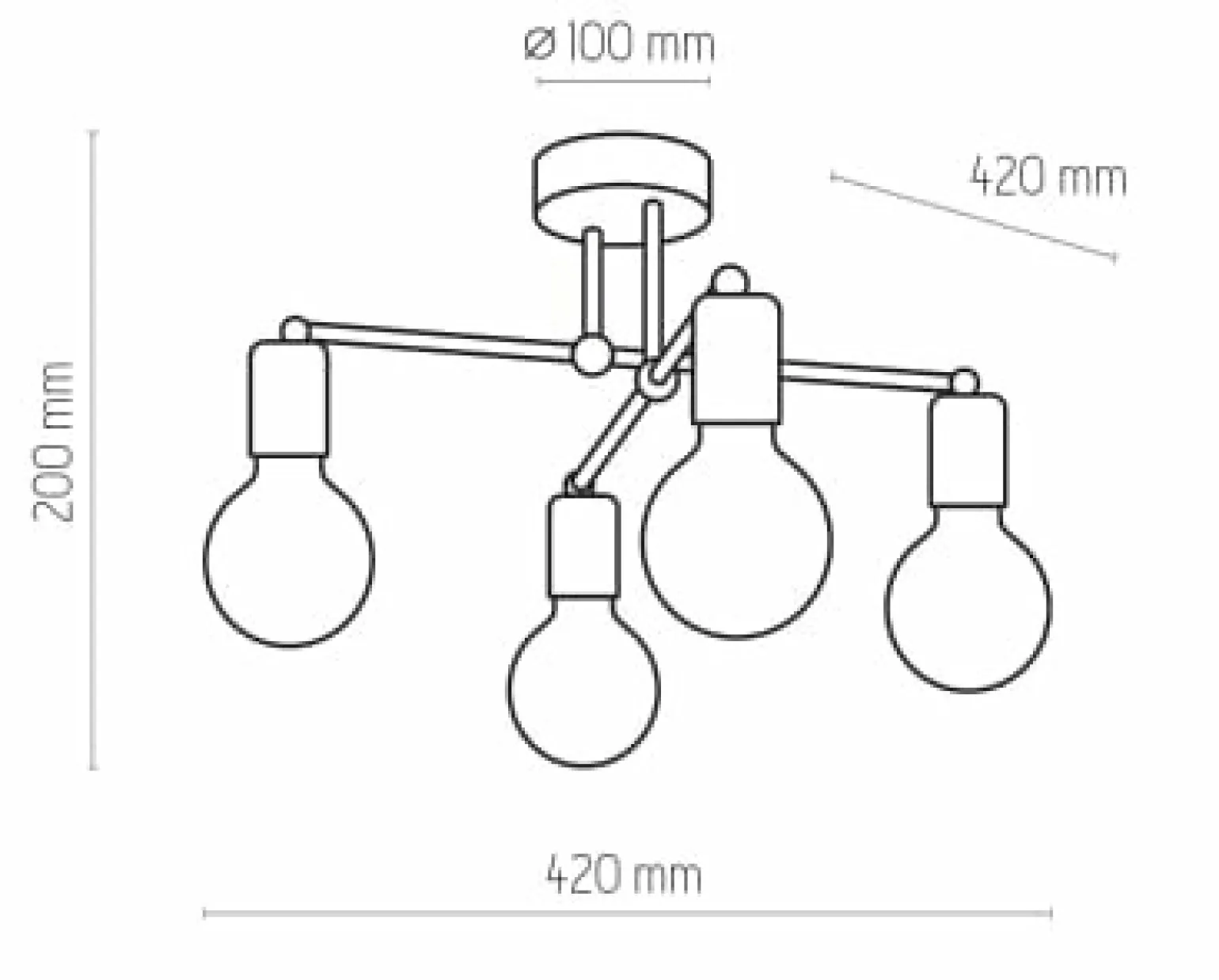 Cheap Designerska lampa sufitowa do salonu TK 1904 RETRO | Kaja Oświetlenie Żyrandole Nowoczesne