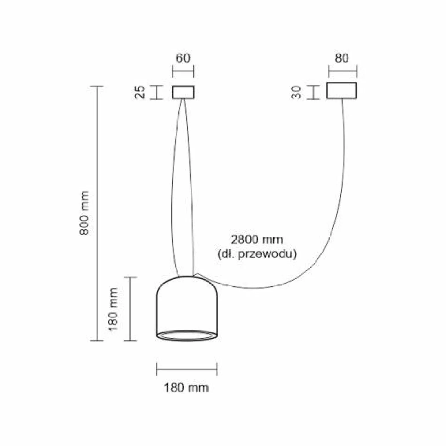 New Designerska lampa wisząca do podwieszania ANT 9035 DOBO | Kaja Żyrandole Nowoczesne