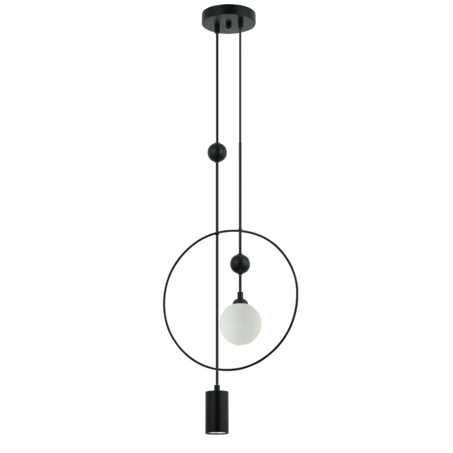 Online Designerska lampa wisząca do sypialni PND-428892-BK z serii TROSTI Żyrandole Nowoczesne