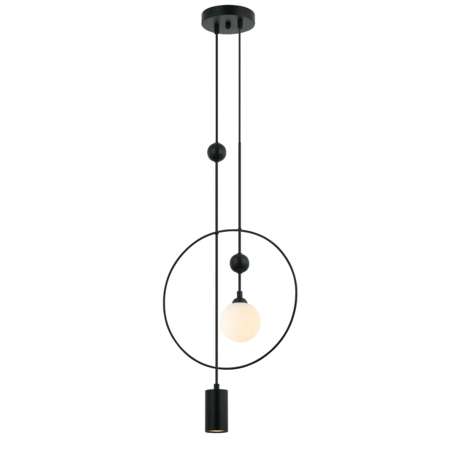 Online Designerska lampa wisząca do sypialni PND-428892-BK z serii TROSTI Żyrandole Nowoczesne