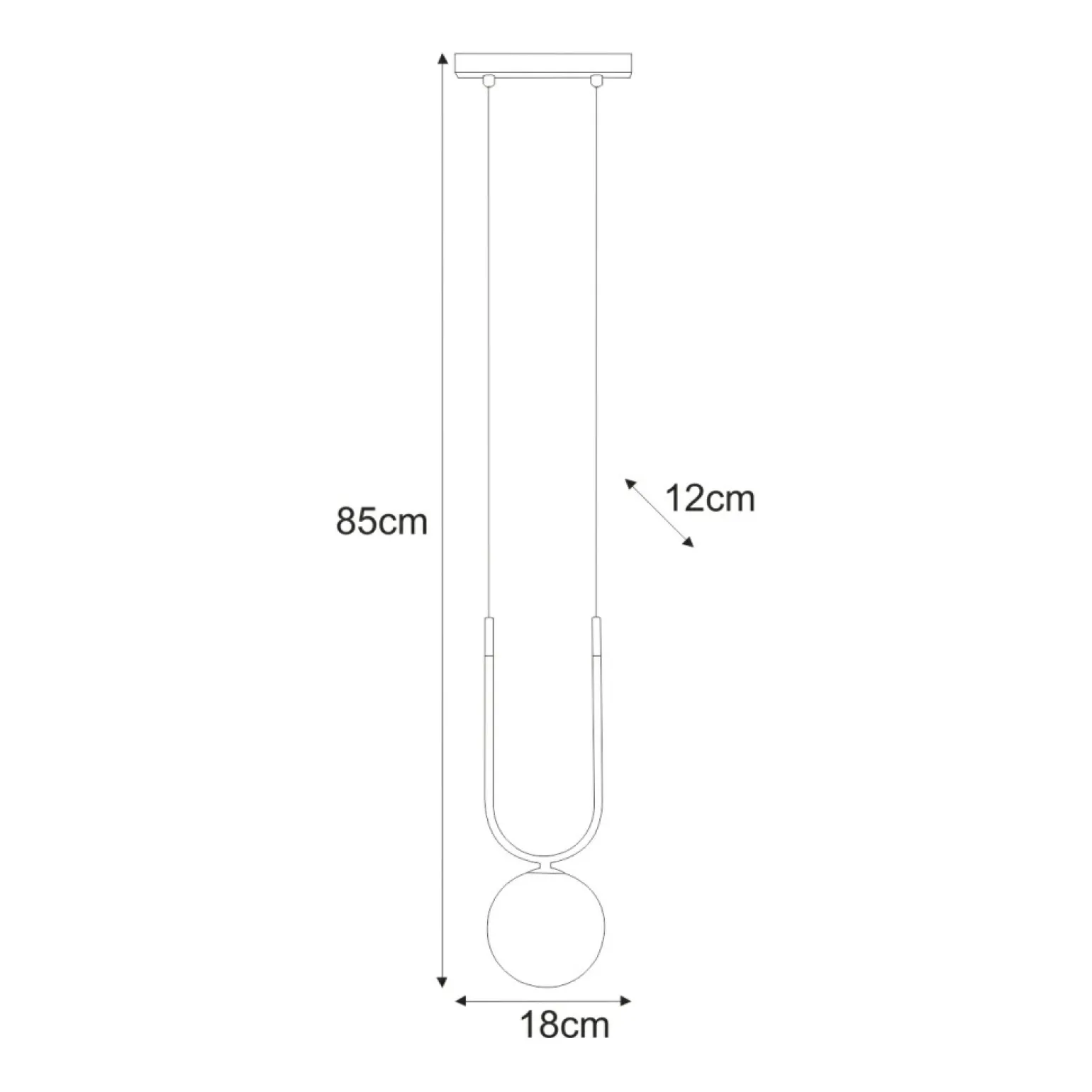 New Designerska lampa wisząca, regulowana wysokość K-5590 z serii ENZO Żyrandole Nowoczesne