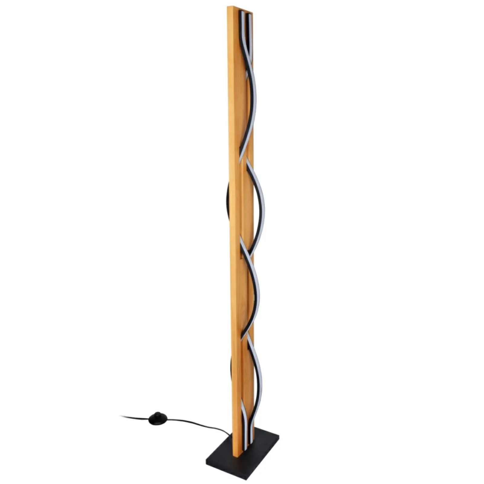 Sklep Kaja Designerska, ledowa lampa podłogowa FL-23848-30W-BK-GD CONATO | Kaja* Lampy Led