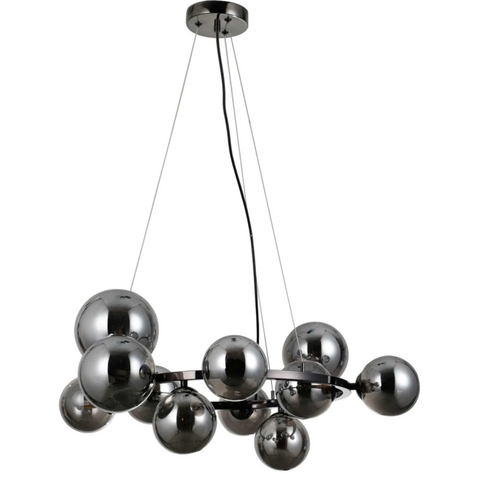 New Designerska, okazała lampa do salonu PND-406007-11A-BL z serii CANELLO Żyrandole Nowoczesne