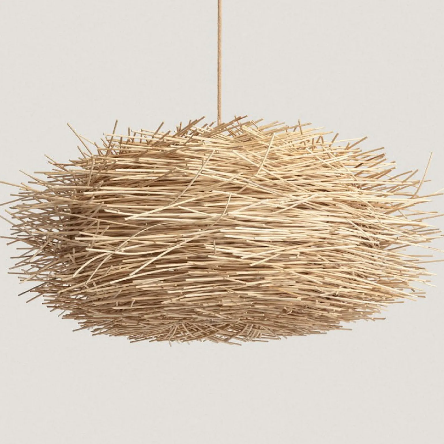 Store Designerska, rattanowa lampa wisząca ABR-NLW31XL-BH-E27 BOHO | Kaja Żyrandole Nowoczesne