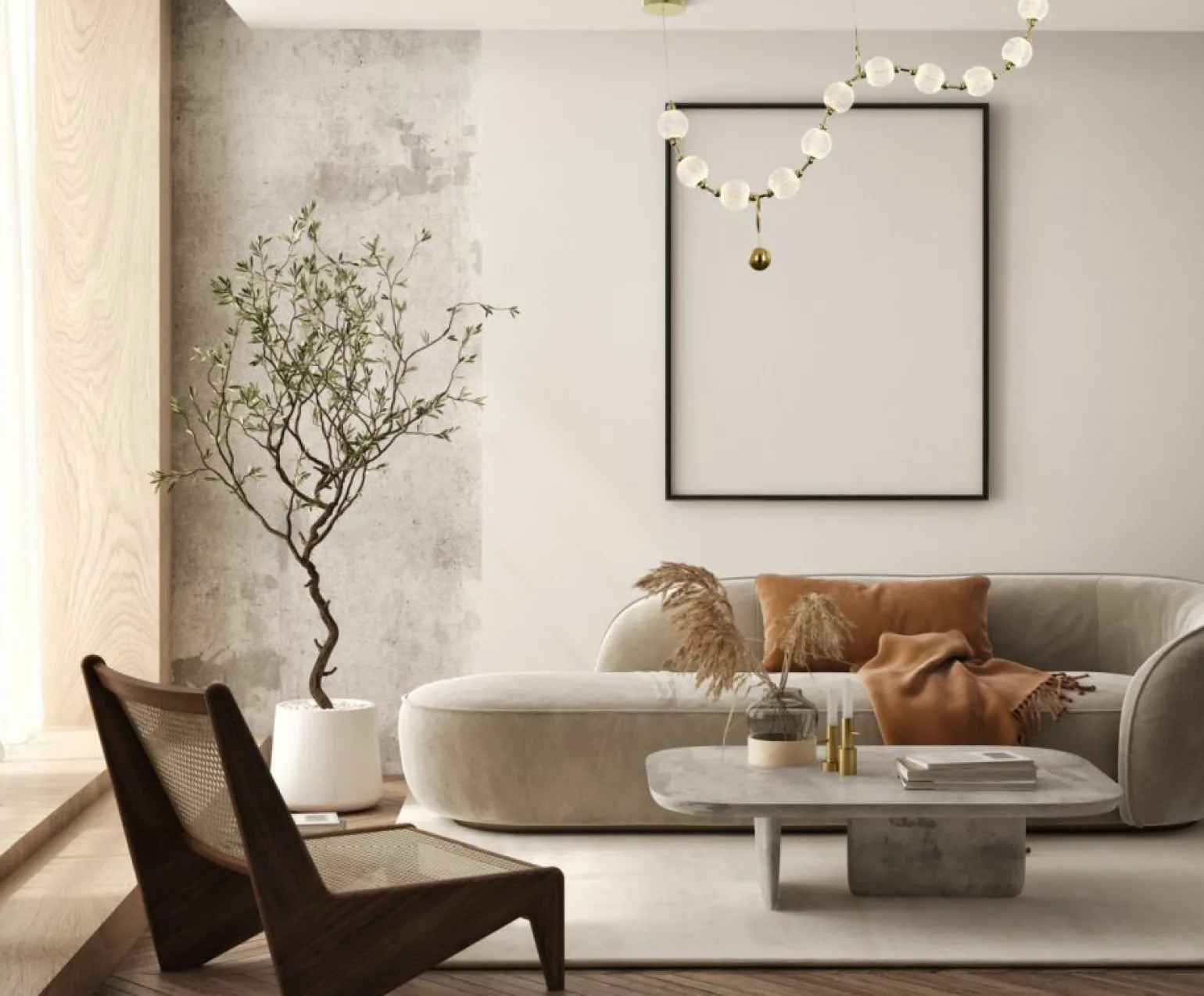 Clearance Designerska, złota lampa do salonu PND-93829-44W-3K-GD MORANO | Kaja Żyrandole Nowoczesne