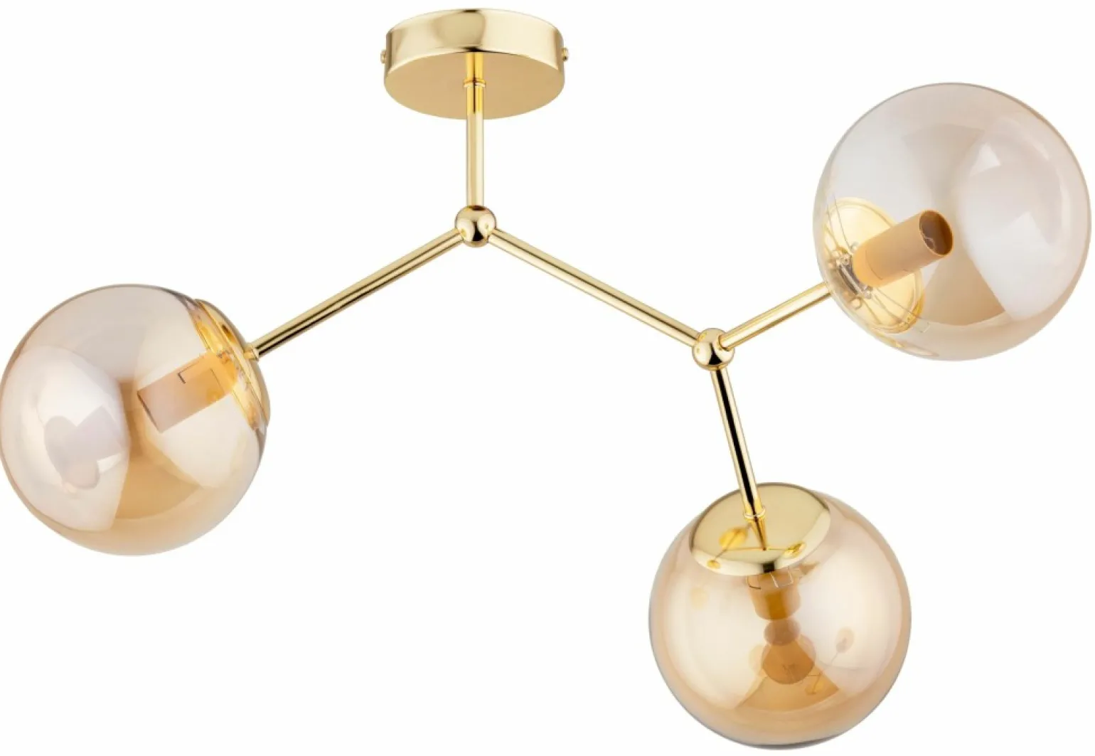 Online Designerska, złota lampa sufitowa do sypialni AL 62264 GOLEM | Kaja Żyrandole Nowoczesne