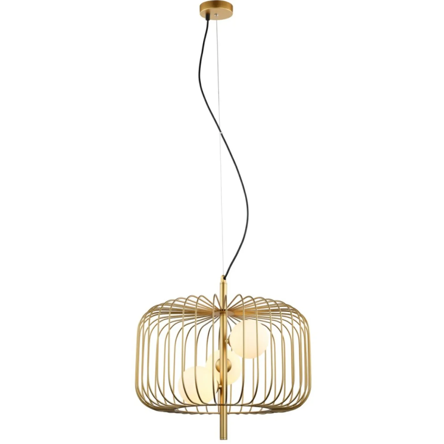 Online Designerska, złota lampa wisząca MDM-3936/3 GD DAREN | Kaja Żyrandole Nowoczesne