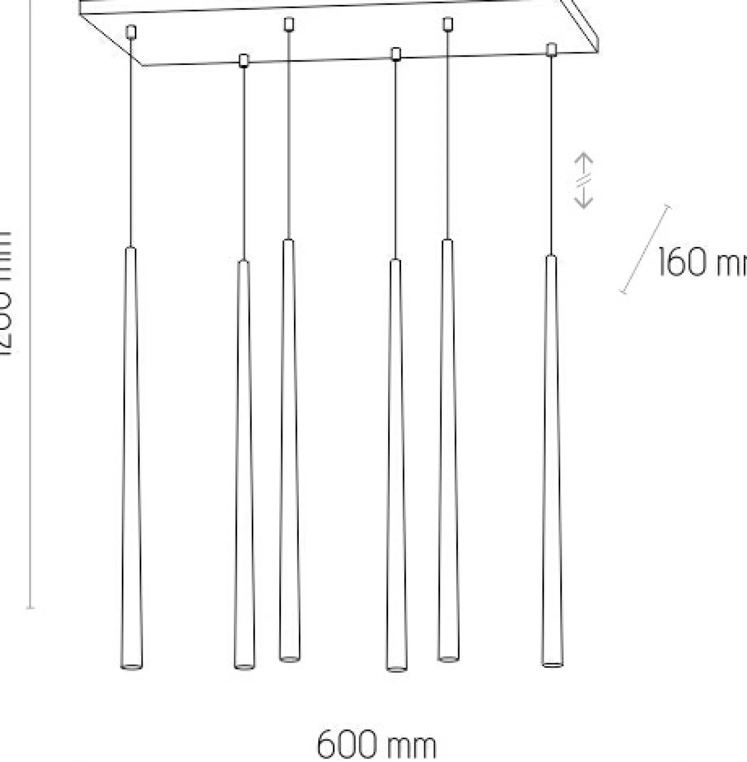 Fashion Designerska, złoto-czarna lampa wisząca TK 6420 PIANO | Kaja Żyrandole Nowoczesne