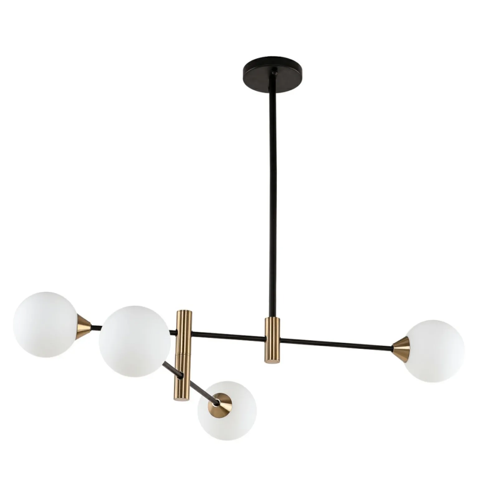 Cheap Designerski żyrandol z kloszami PND-9148-4-OPAL MARINO | Kaja Żyrandole Nowoczesne