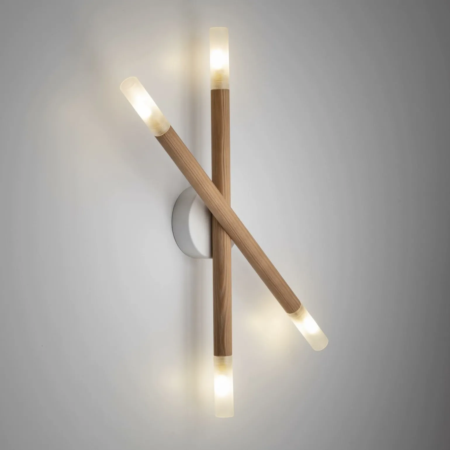 Online Drewniana lampa sufitowa na 4 żarówki G9 TK 4524 NOBLE | Kaja Żyrandole Nowoczesne
